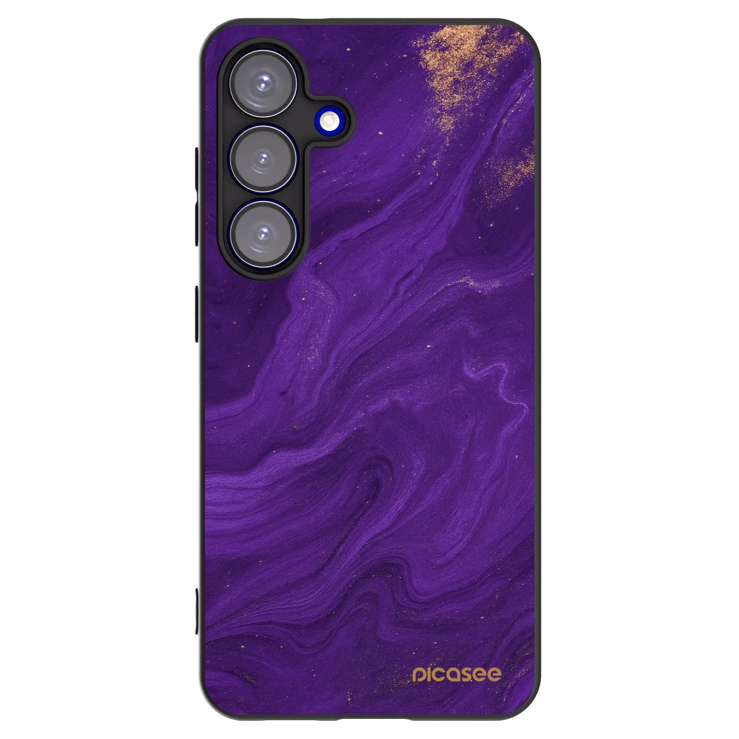 Picasee silikonový černý obal pro Samsung Galaxy S25 5G - Fialová