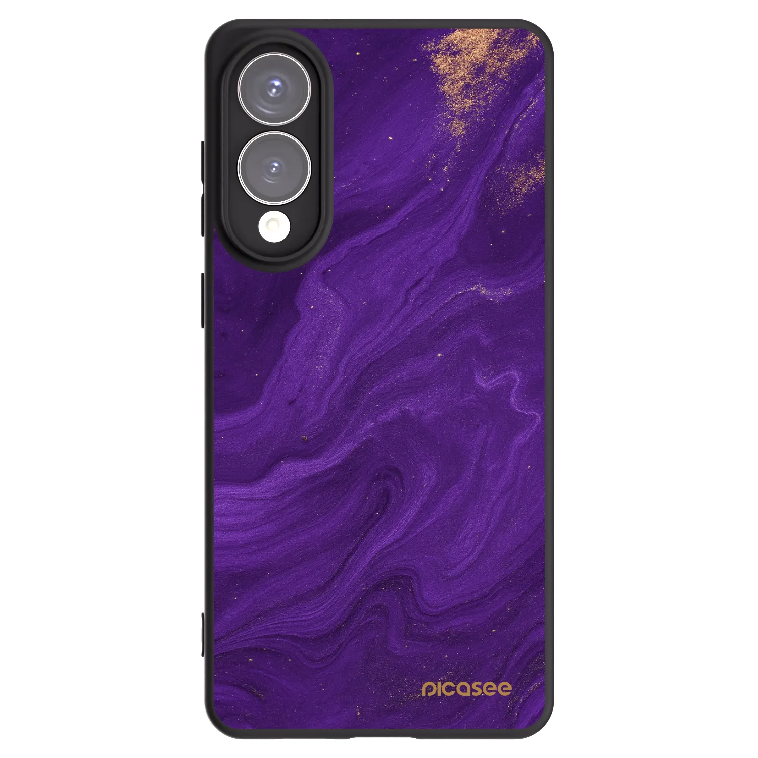 Picasee silikonový černý obal pro Samsung Galaxy S25 Edge 5G - Fialová