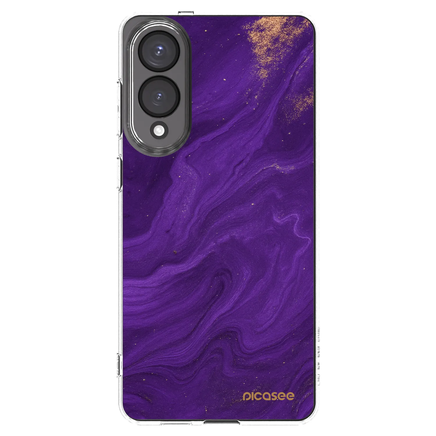 Picasee silikonový průhledný obal pro Samsung Galaxy S25 Edge 5G - Fialová
