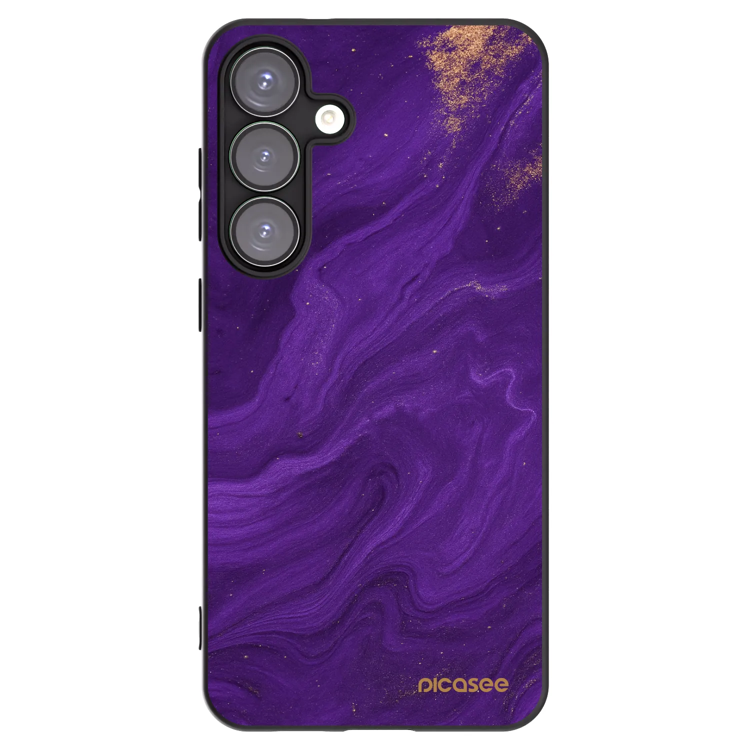 Picasee silikonový černý obal pro Samsung Galaxy S25+ 5G - Fialová