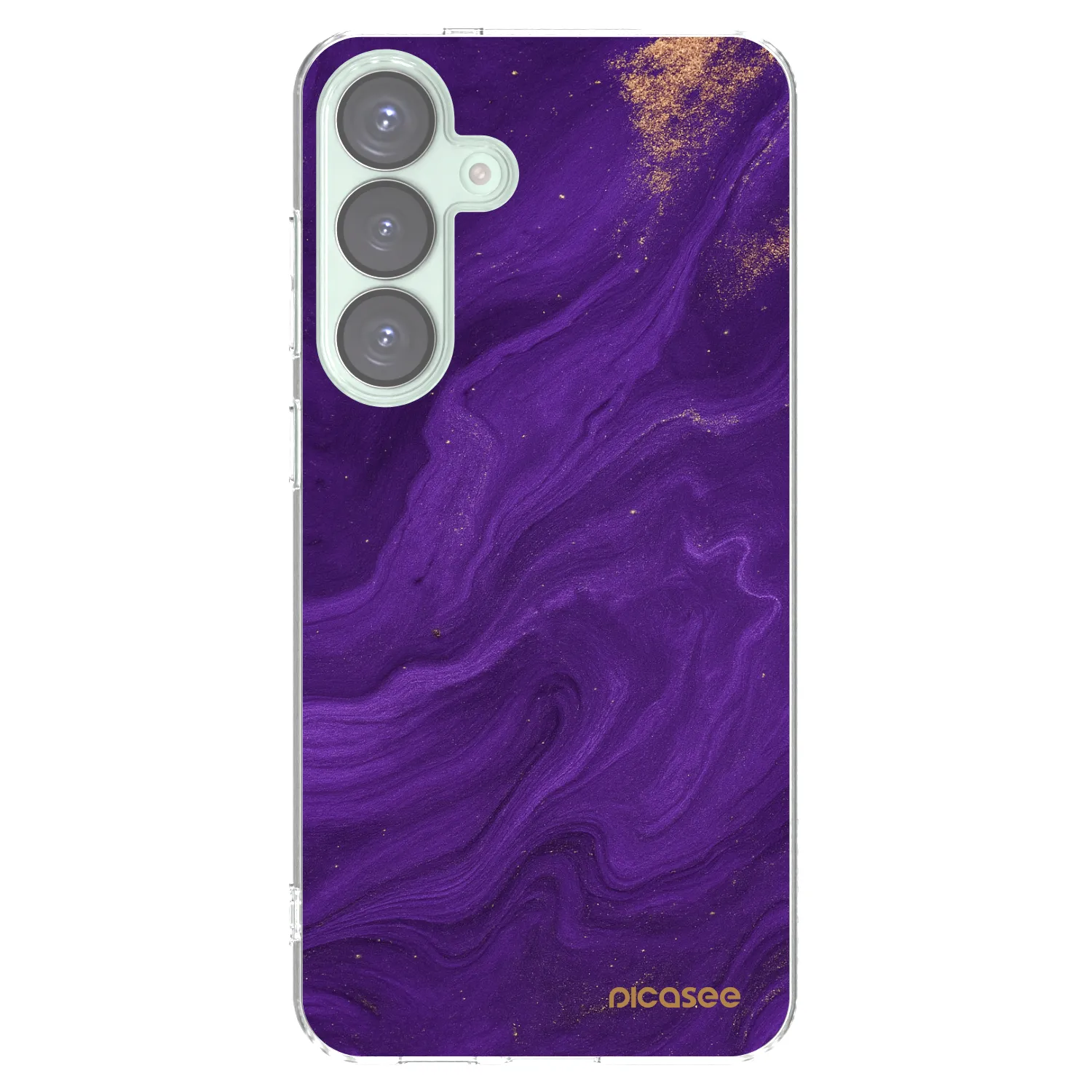 Picasee silikonový průhledný obal pro Samsung Galaxy S25+ 5G - Fialová