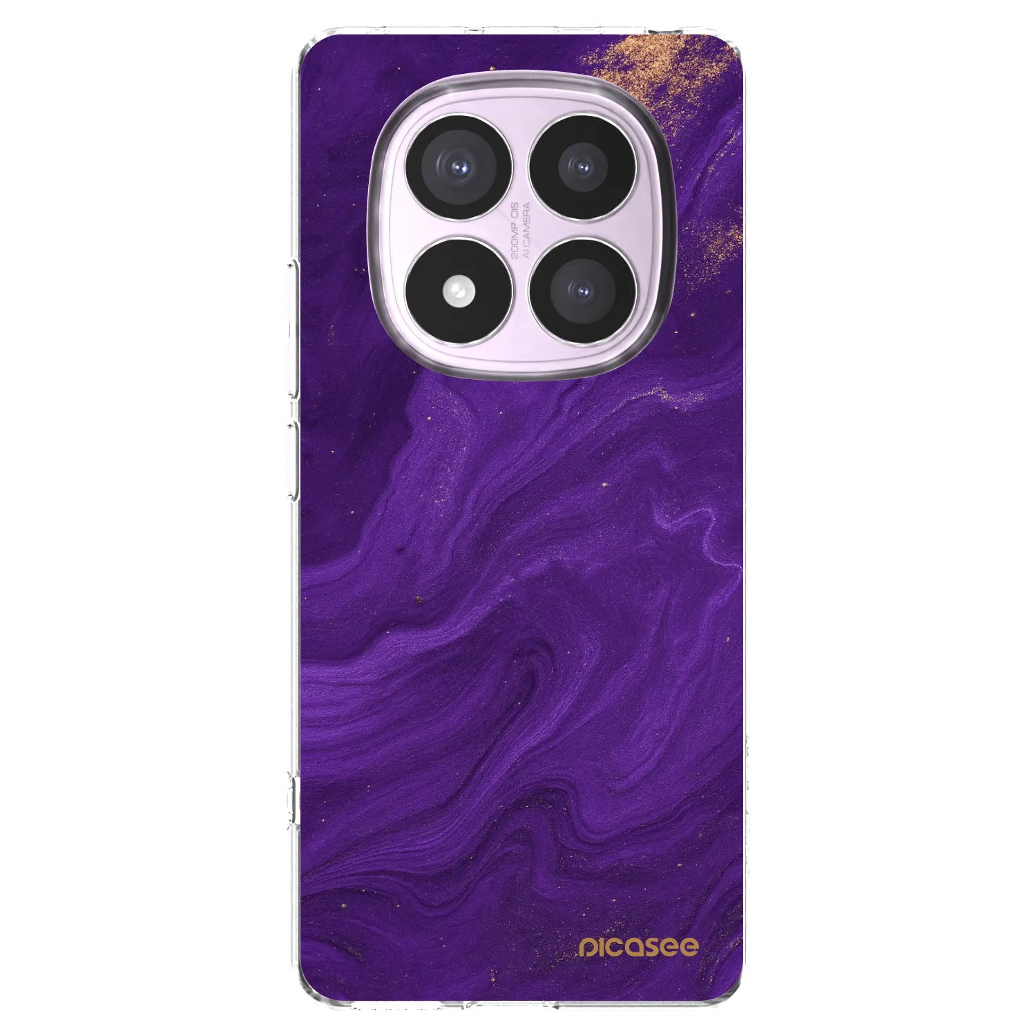 Picasee silikonový průhledný obal pro Xiaomi Redmi Note 14 Pro 4G - Fialová
