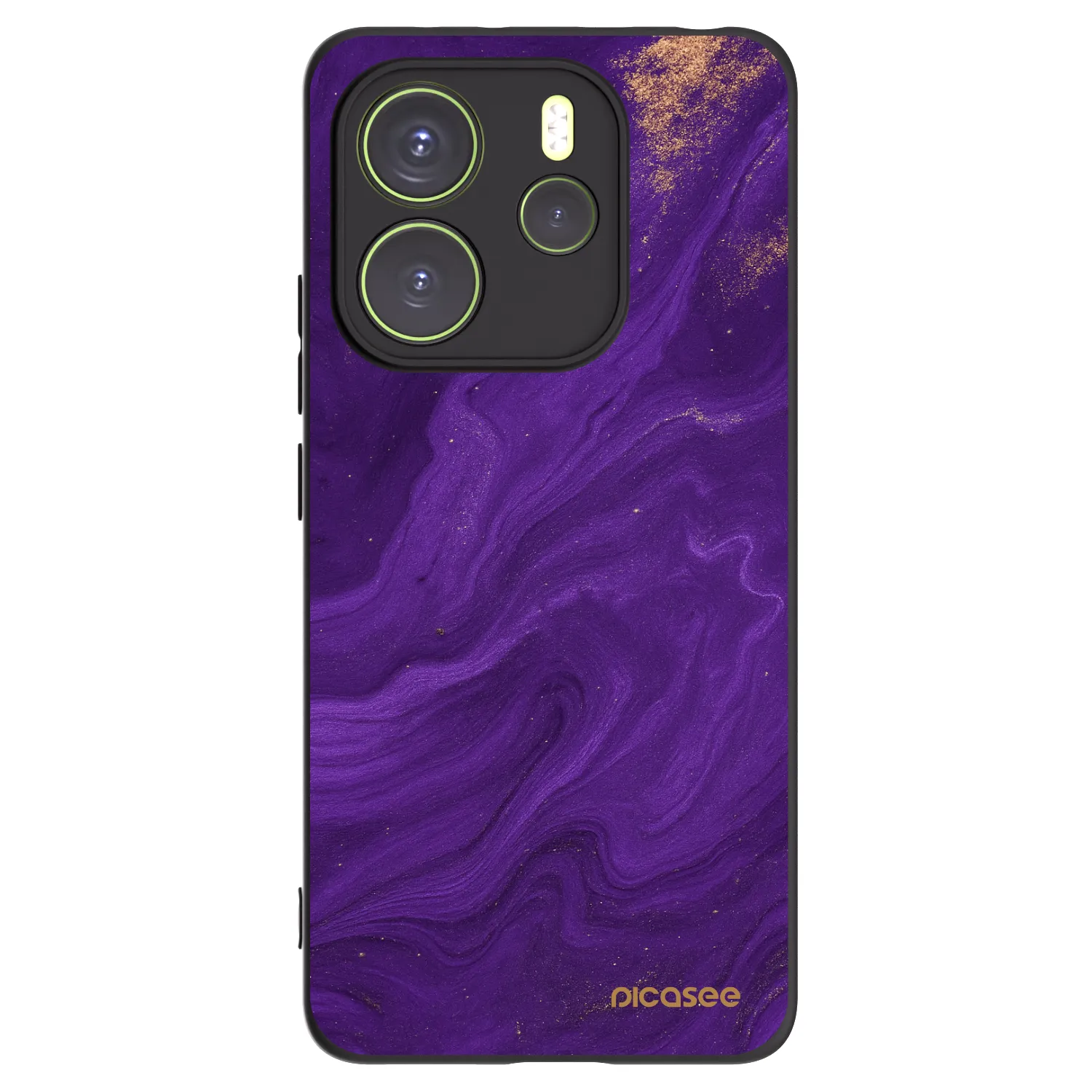 Picasee silikonový černý obal pro Xiaomi Redmi Note 14 4G - Fialová