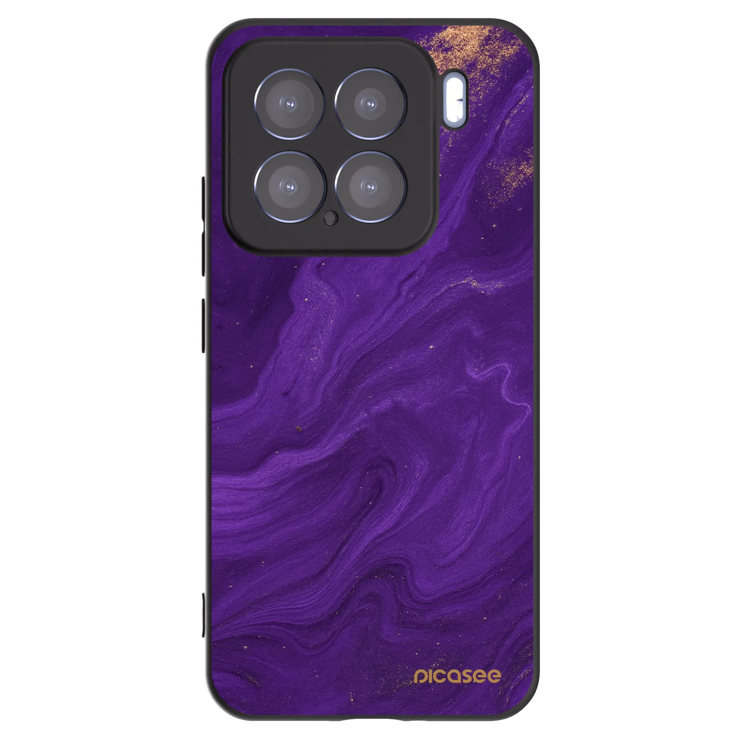 Picasee silikonový černý obal pro Xiaomi 15 - Fialová