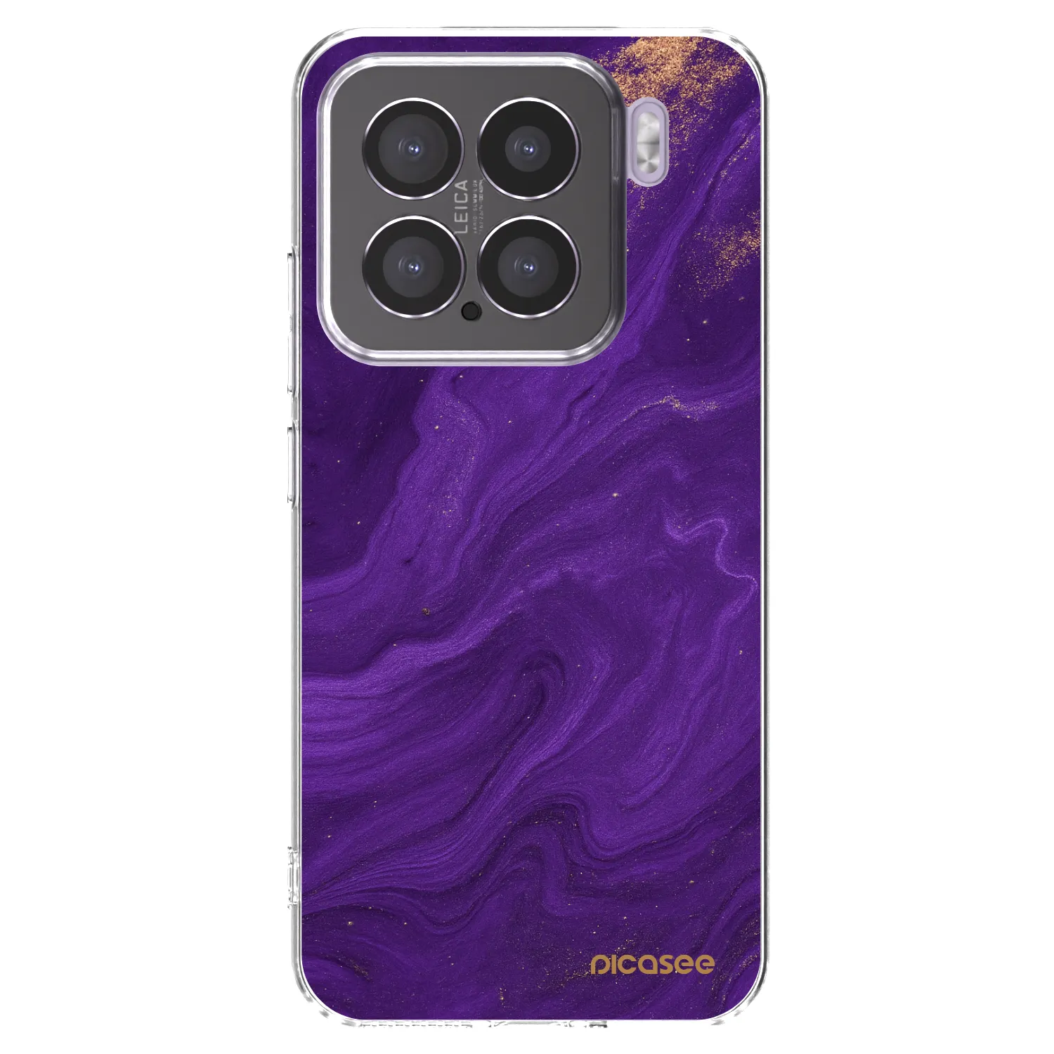Picasee silikonový průhledný obal pro Xiaomi 15 - Fialová