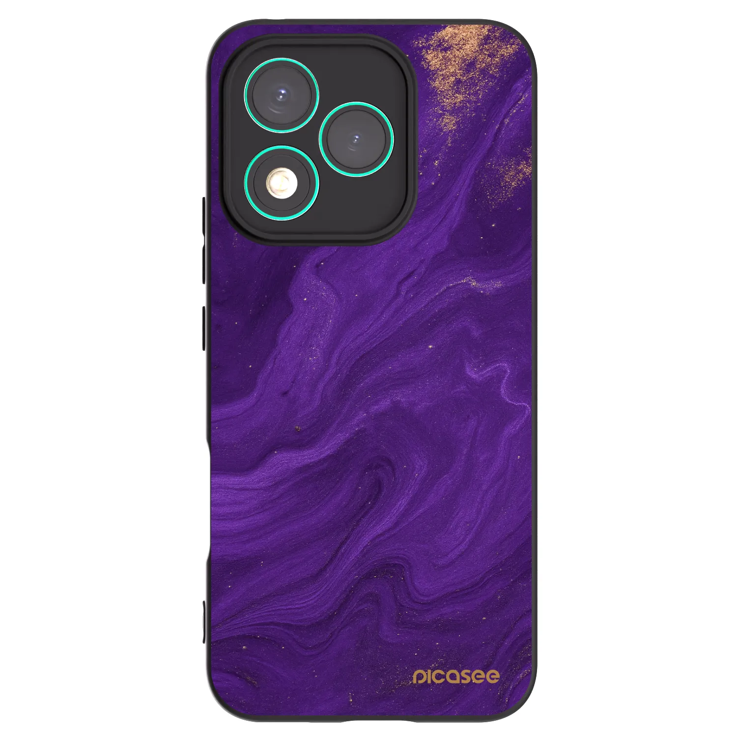 Picasee silikonový černý obal pro Honor 400 Lite 5G - Fialová