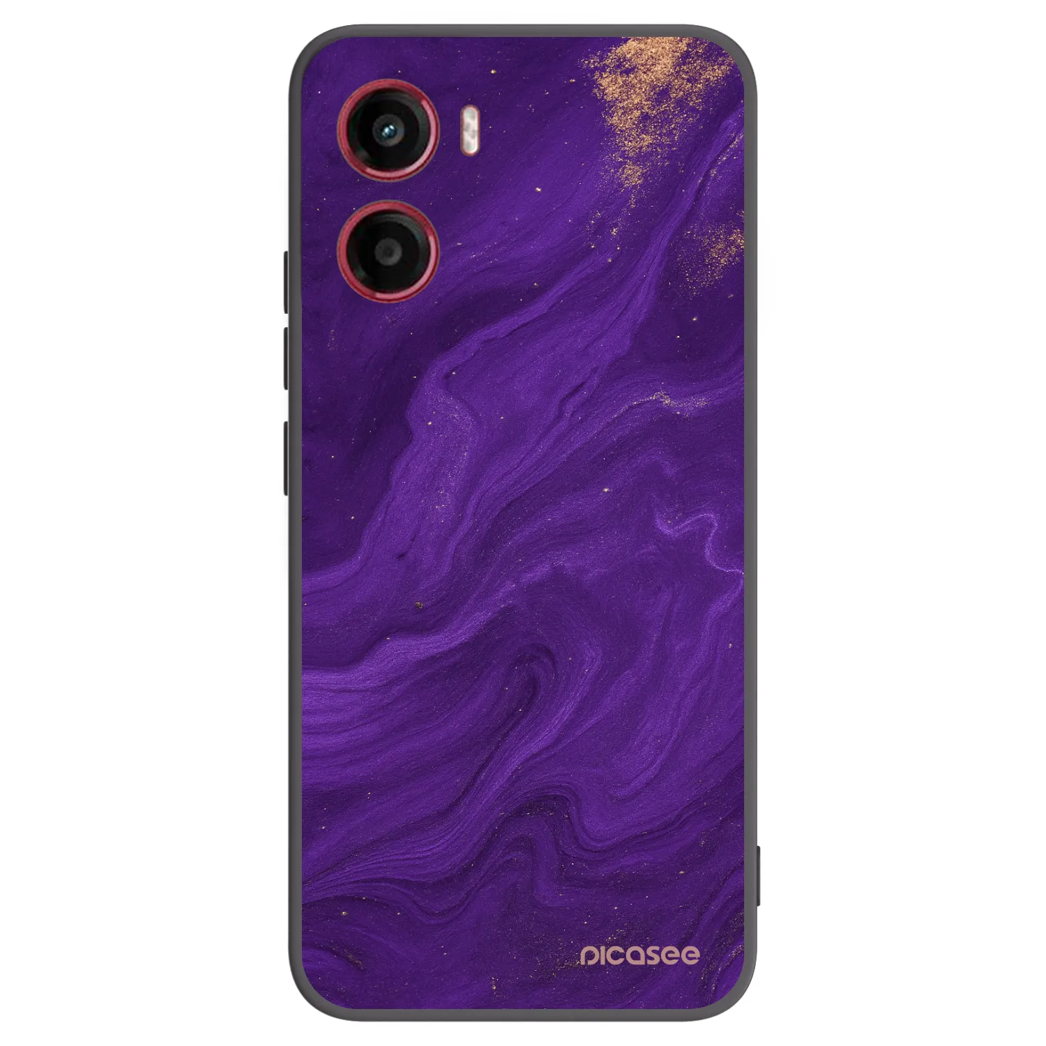 Picasee silikonový černý obal pro Motorola Moto G05 - Fialová