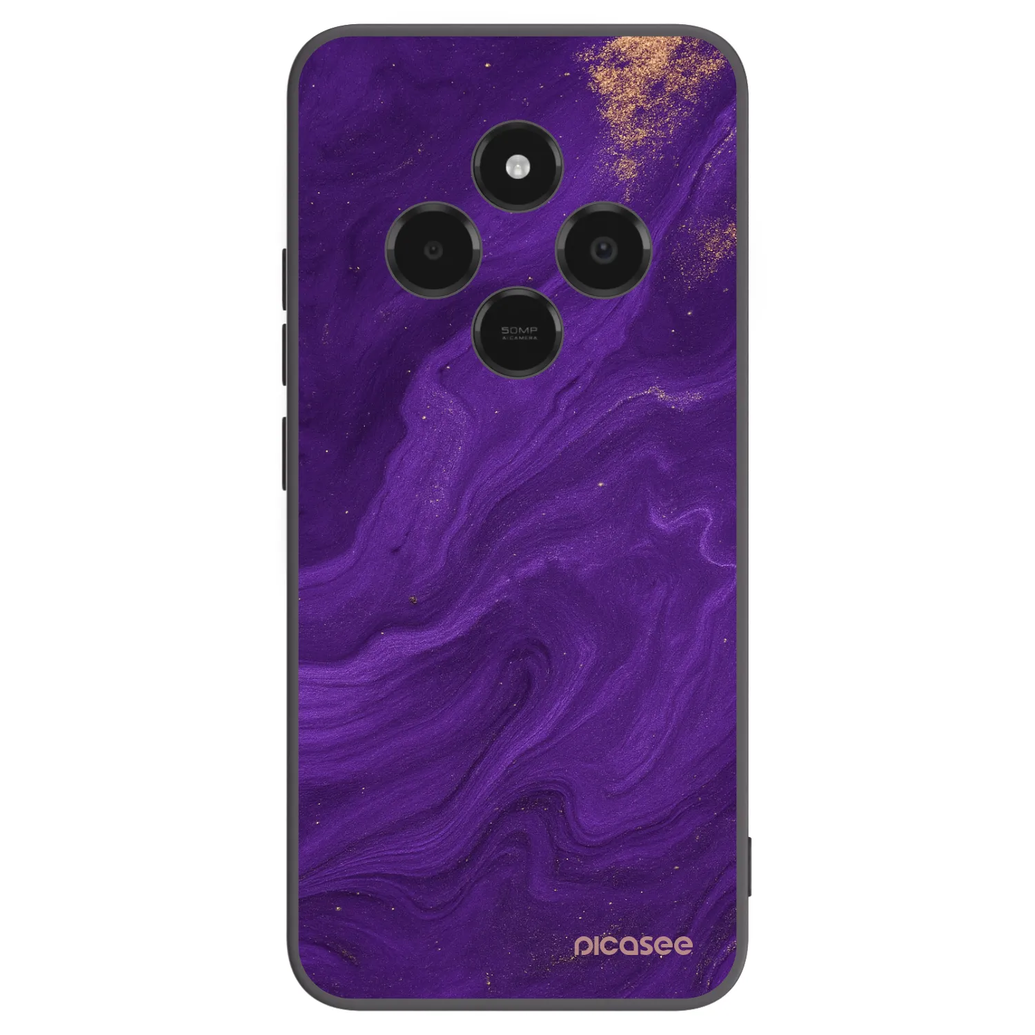 Picasee silikonový černý obal pro Xiaomi Poco C75 - Fialová