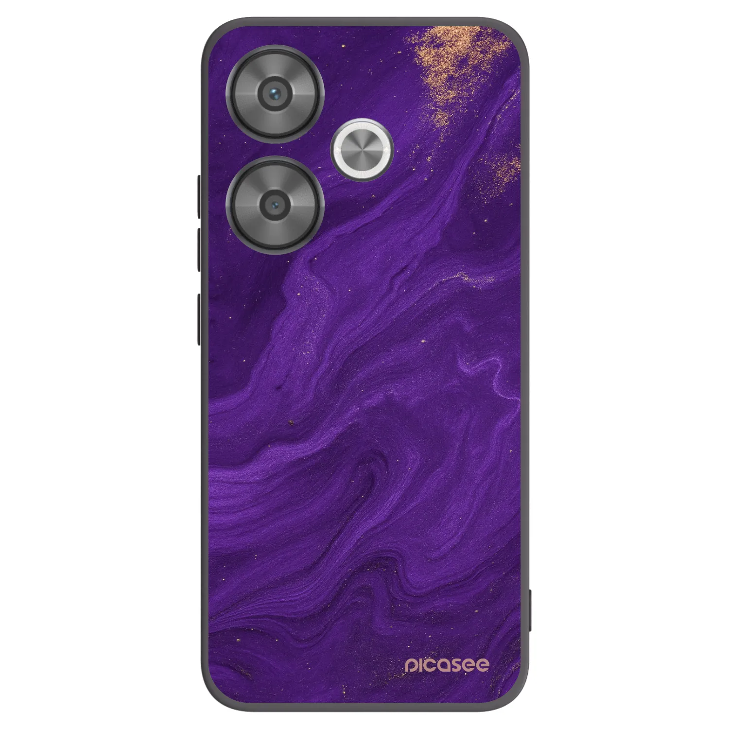 Picasee silikonový černý obal pro Xiaomi Poco F6 - Fialová