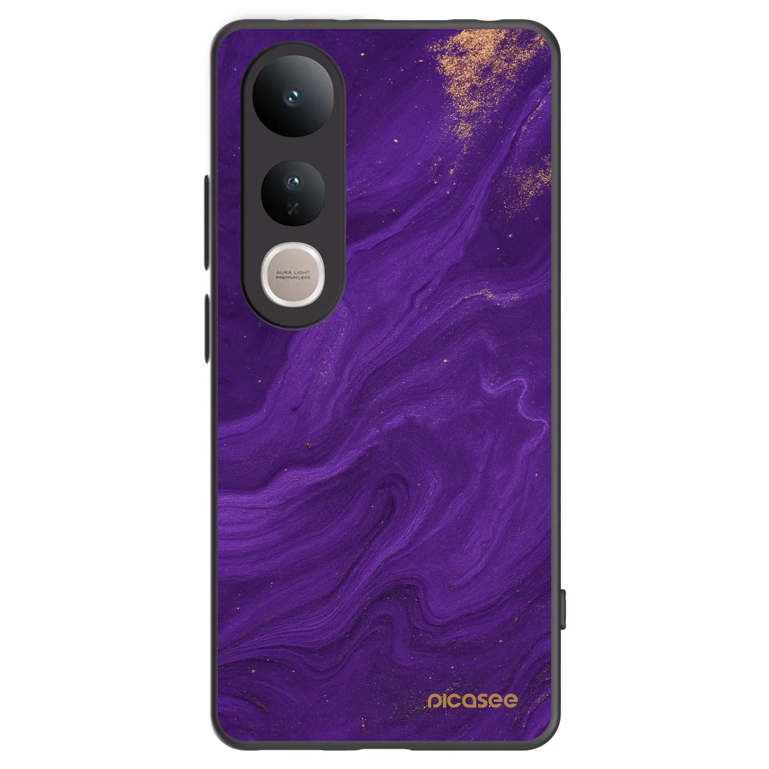Picasee silikonový černý obal pro Vivo V50 Lite 5G - Fialová