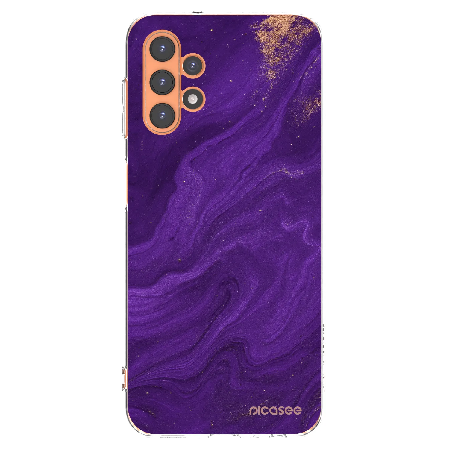 Picasee silikonový průhledný obal pro Samsung Galaxy A13 5G - Fialová