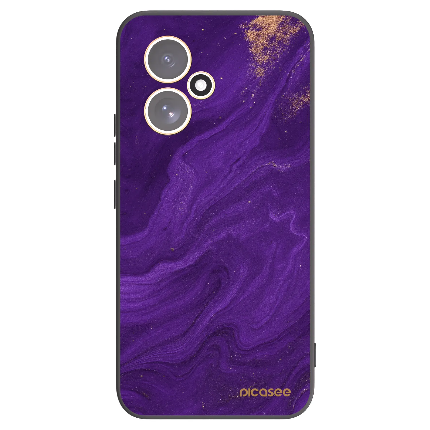 Picasee silikonový černý obal pro Honor 400 5G - Fialová