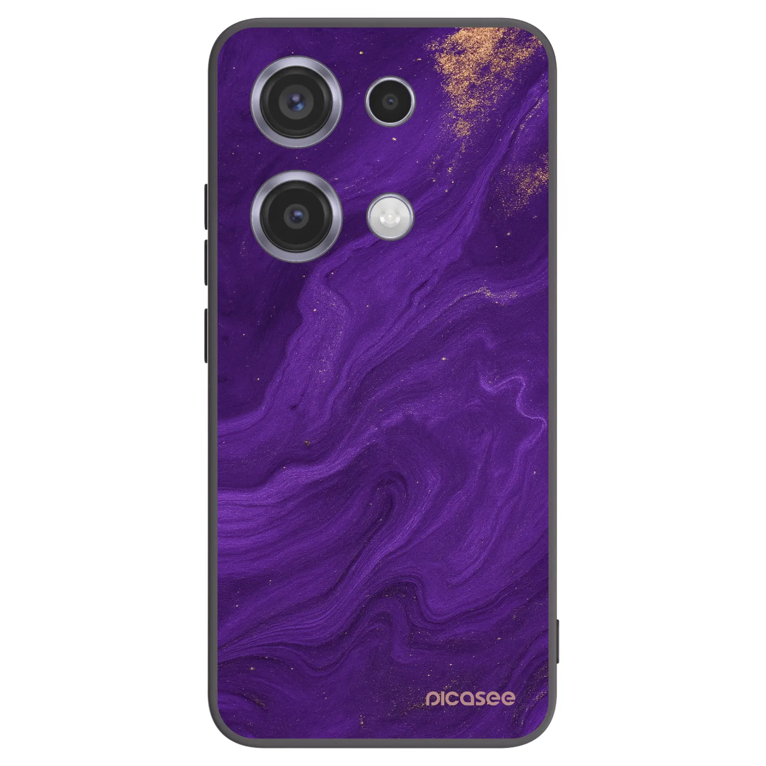 Picasee silikonový černý obal pro Xiaomi Redmi Note 14S - Fialová