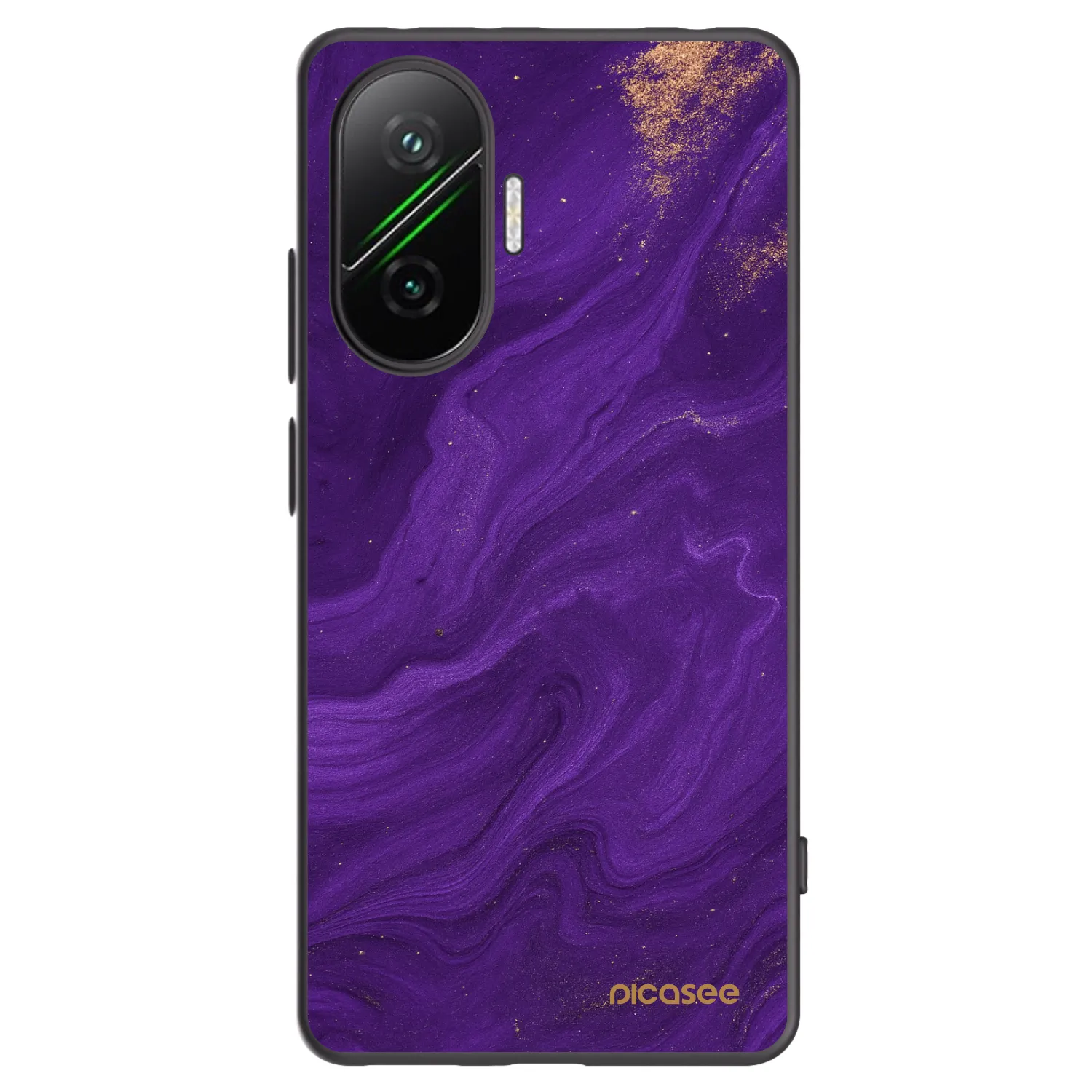 Picasee silikonový černý obal pro Xiaomi Poco F7 5G - Fialová