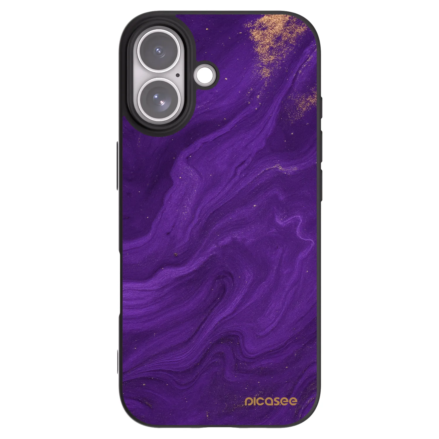 Picasee silikonový černý obal pro Apple iPhone 17 - Fialová