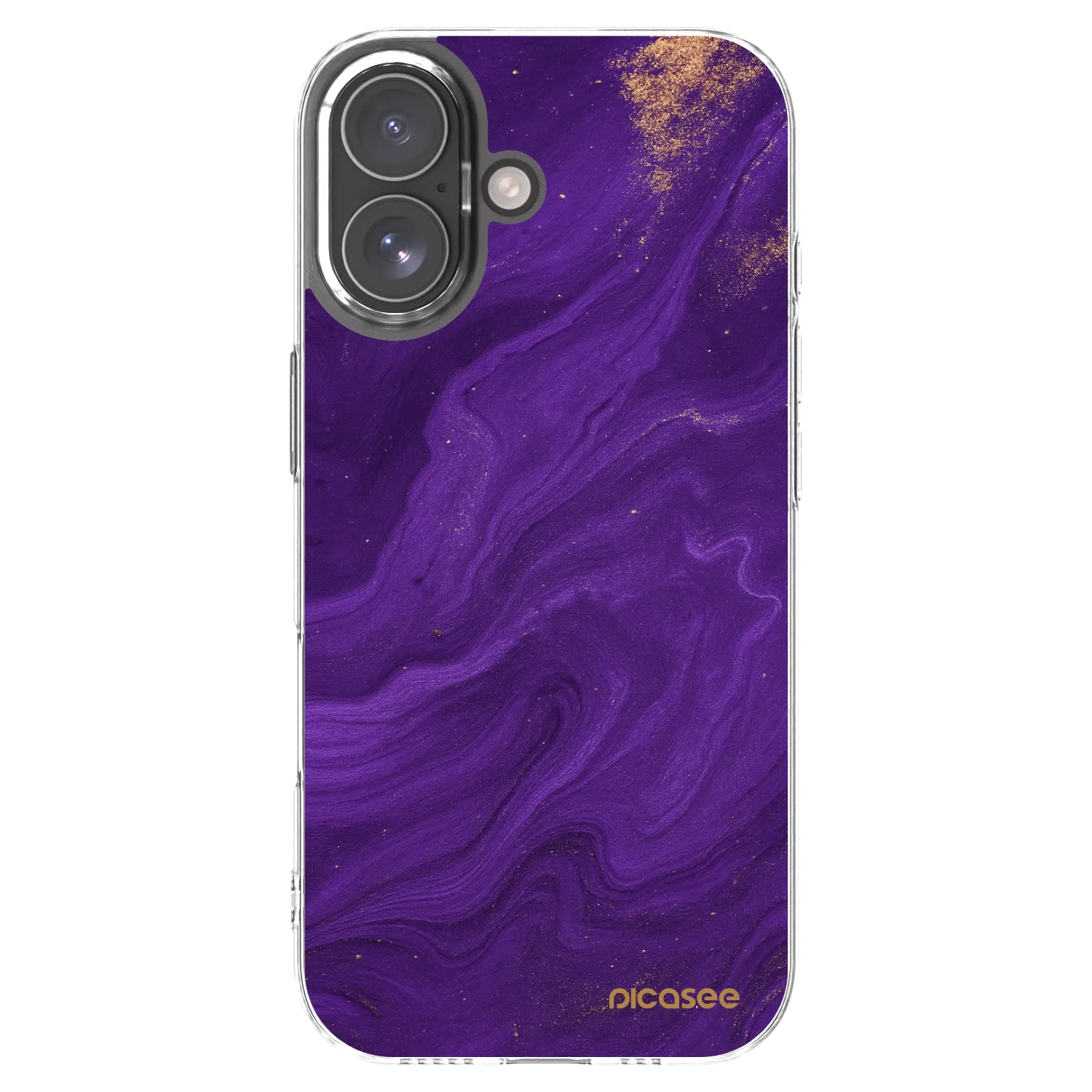 Picasee silikonový průhledný obal pro Apple iPhone 17 - Fialová