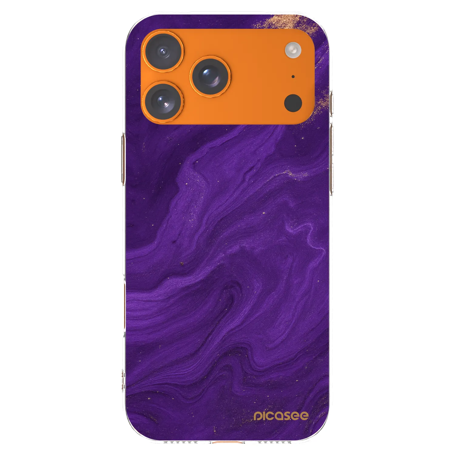 Picasee silikonový průhledný obal pro Apple iPhone 17 Pro Max - Fialová