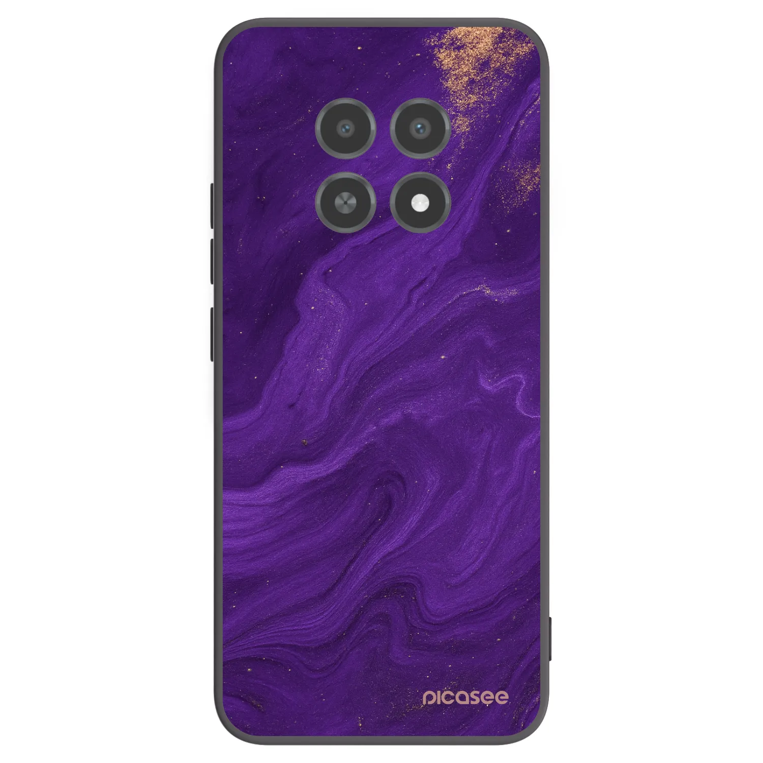 Picasee silikonový černý obal pro Realme 12X - Fialová