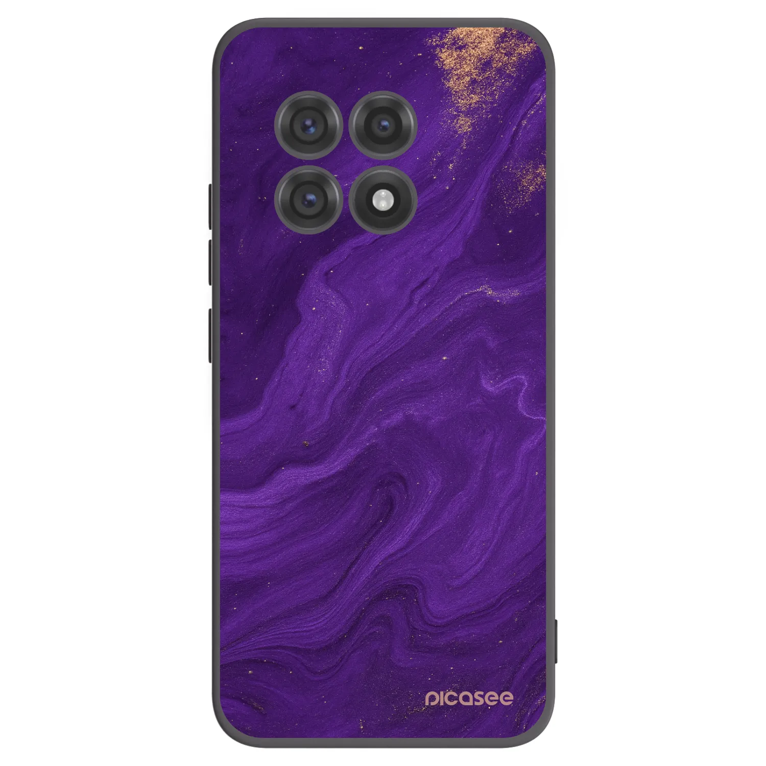 Picasee silikonový černý obal pro OnePlus 13R 5G - Fialová