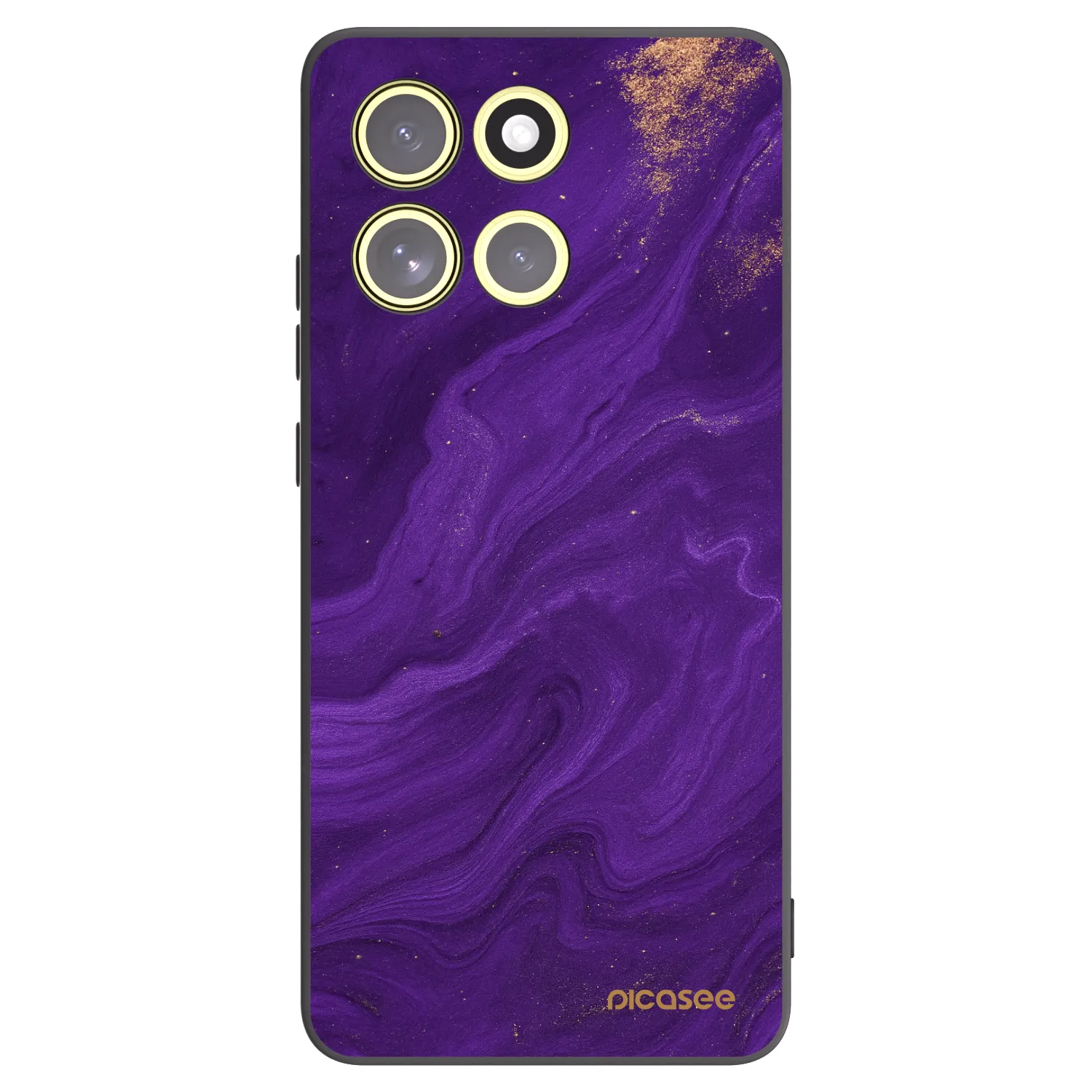 Picasee silikonový černý obal pro Motorola Moto G86 5G - Fialová