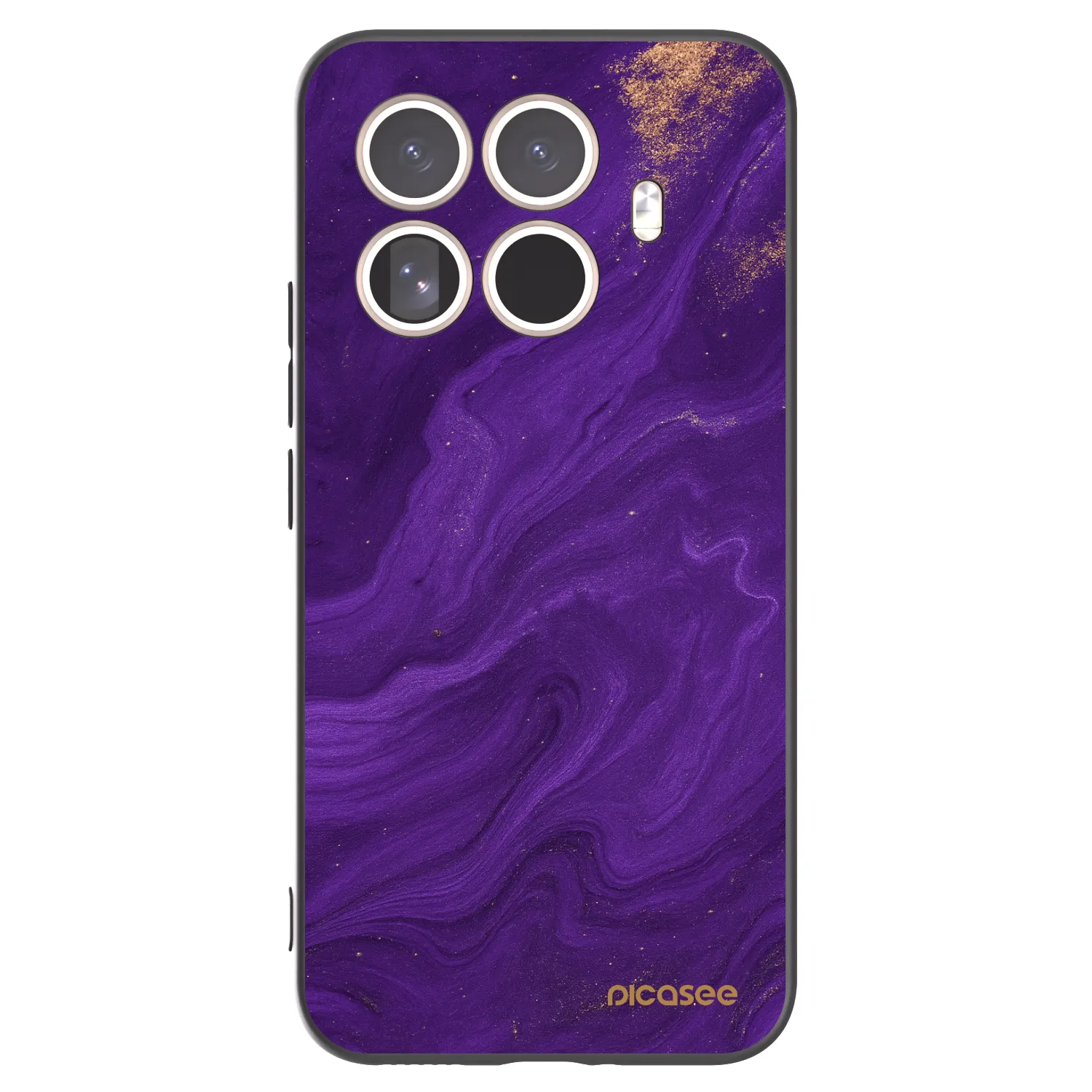 Picasee silikonový černý obal pro Xiaomi 15T Pro - Fialová