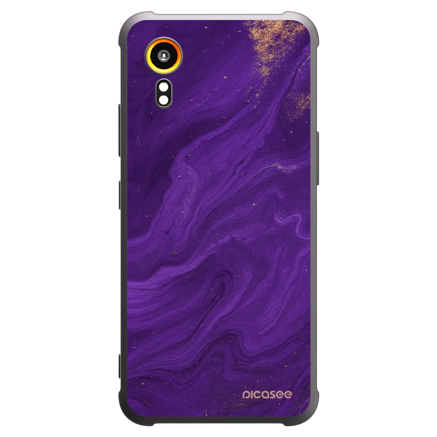 Picasee silikonový černý obal pro Samsung Galaxy Xcover 7 - Fialová