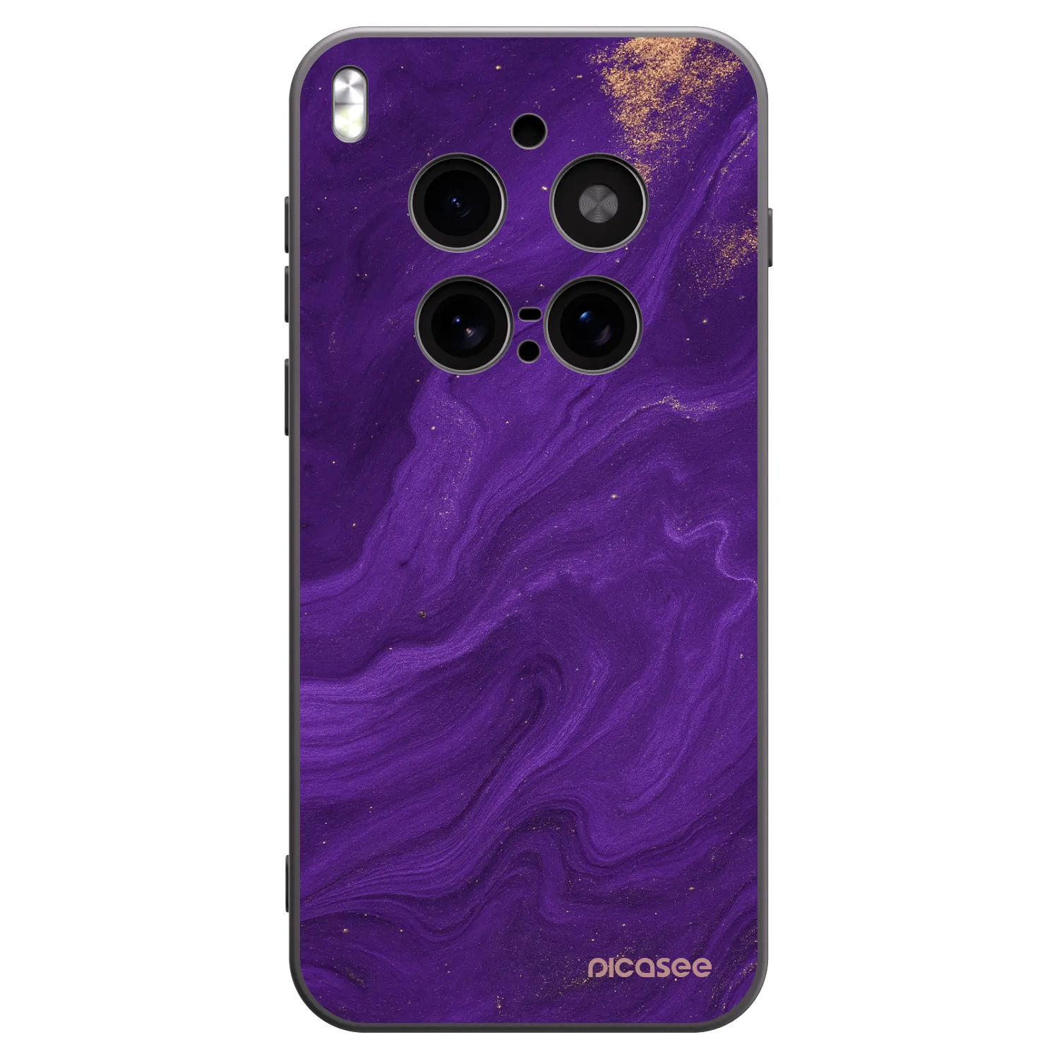 Picasee silikonový černý obal pro Vivo X300 Pro - Fialová