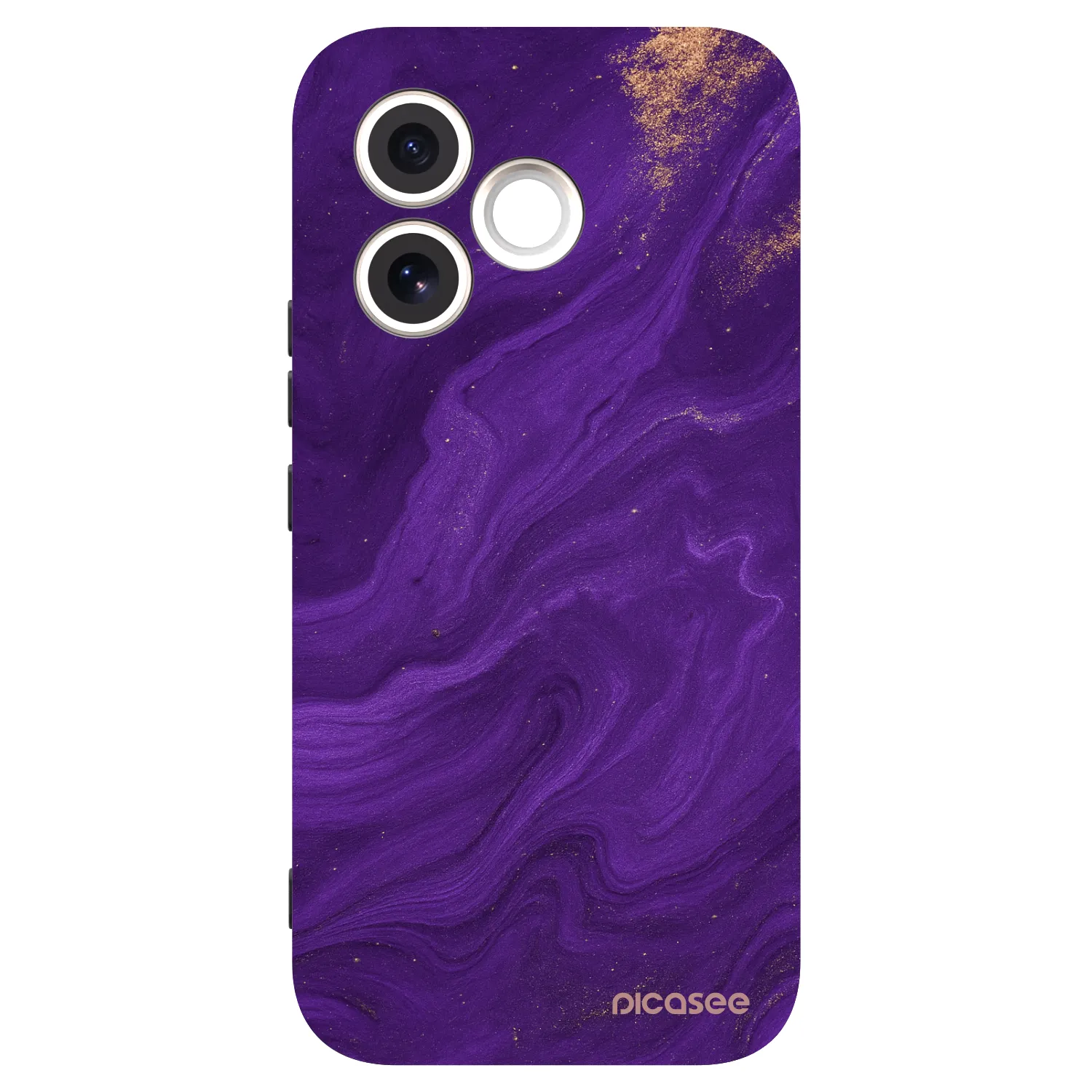 Picasee silikonový černý obal pro Honor 600 Lite - Fialová