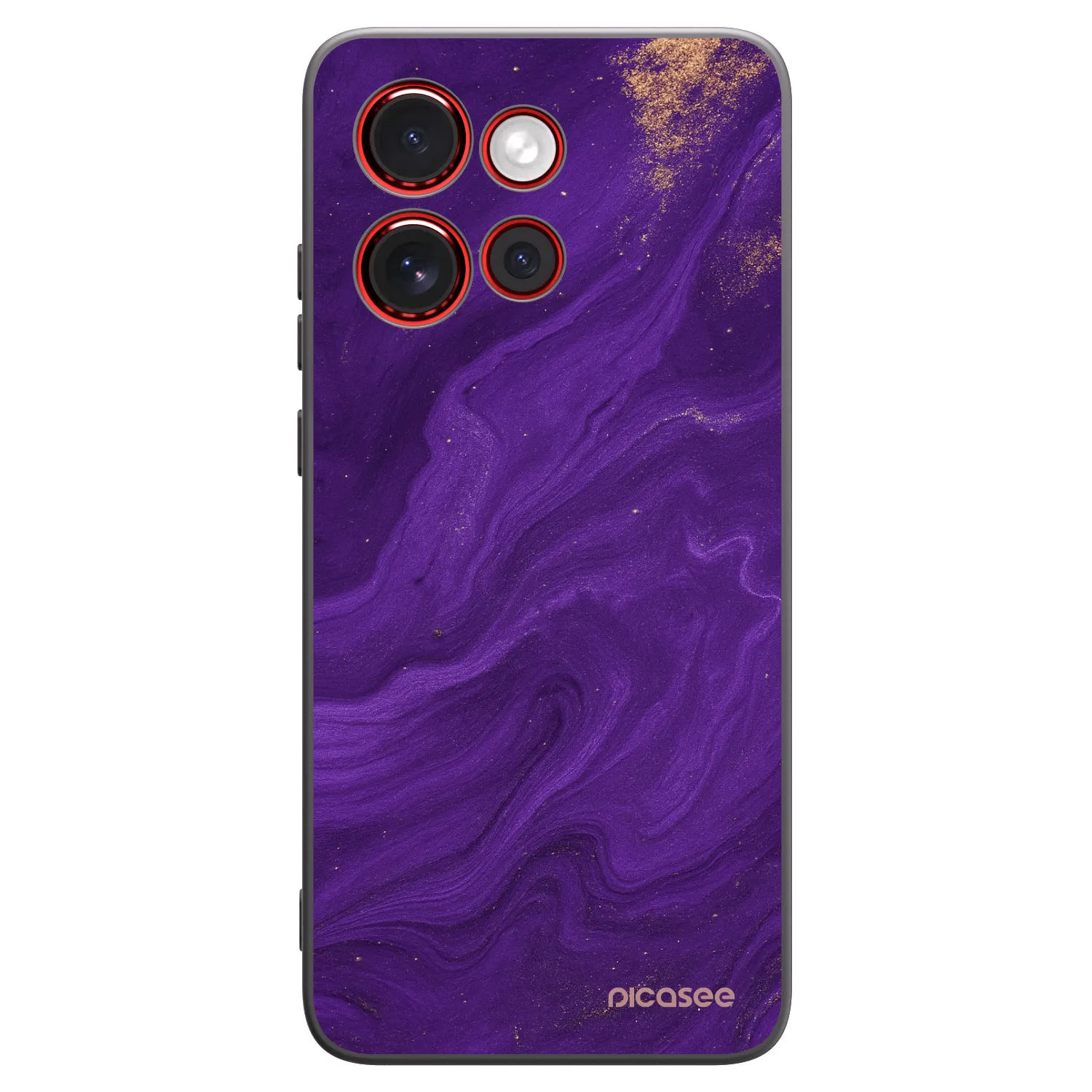 Picasee silikonový černý obal pro Motorola Edge 60 Neo 5G - Fialová