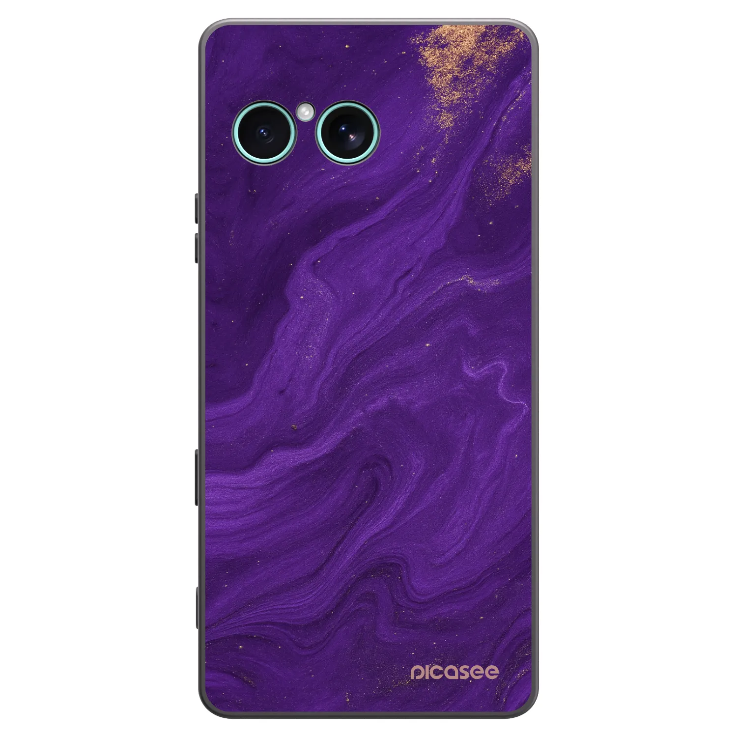 Picasee silikonový černý obal pro Sony Xperia 10 VII - Fialová