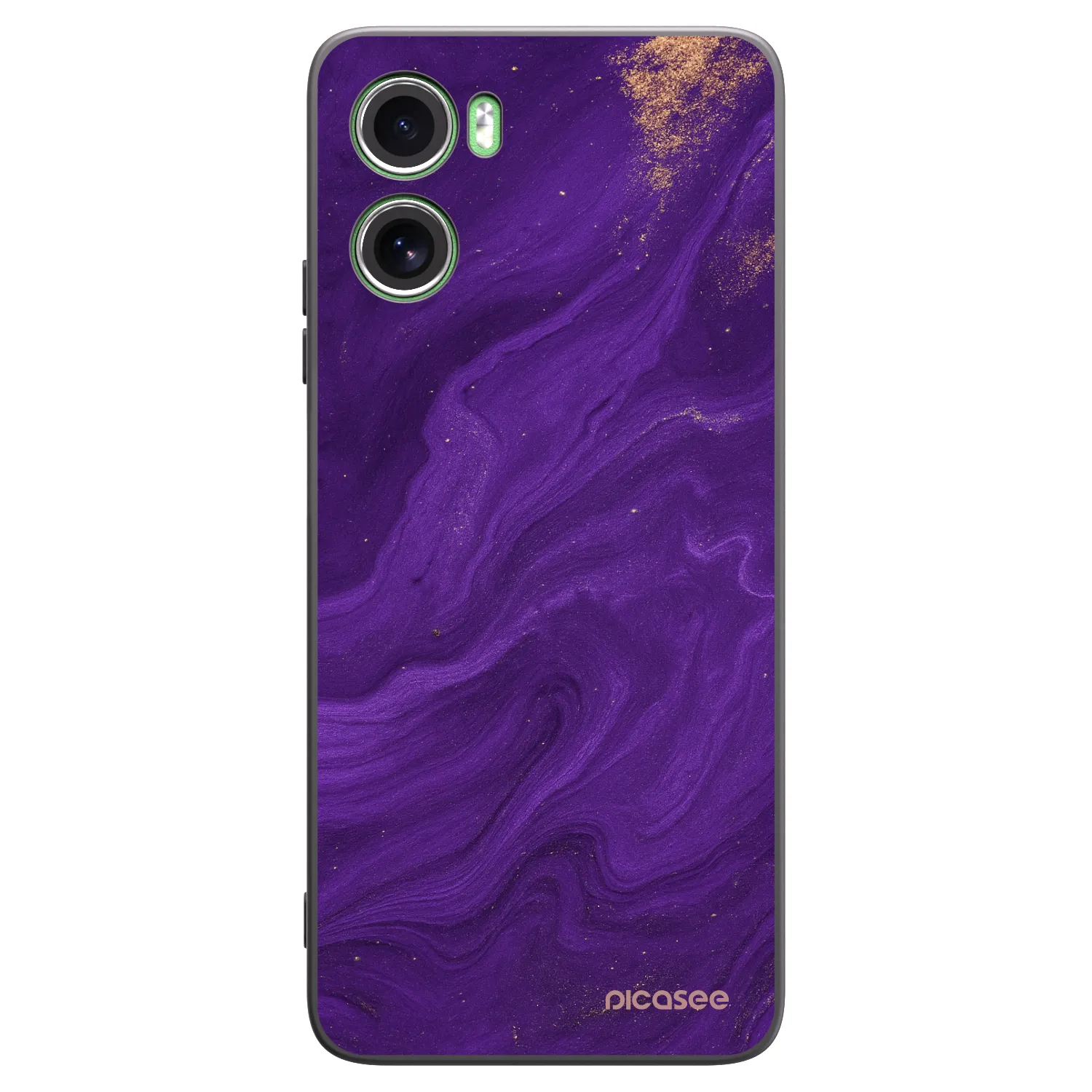 Picasee silikonový černý obal pro Motorola Moto G06 - Fialová