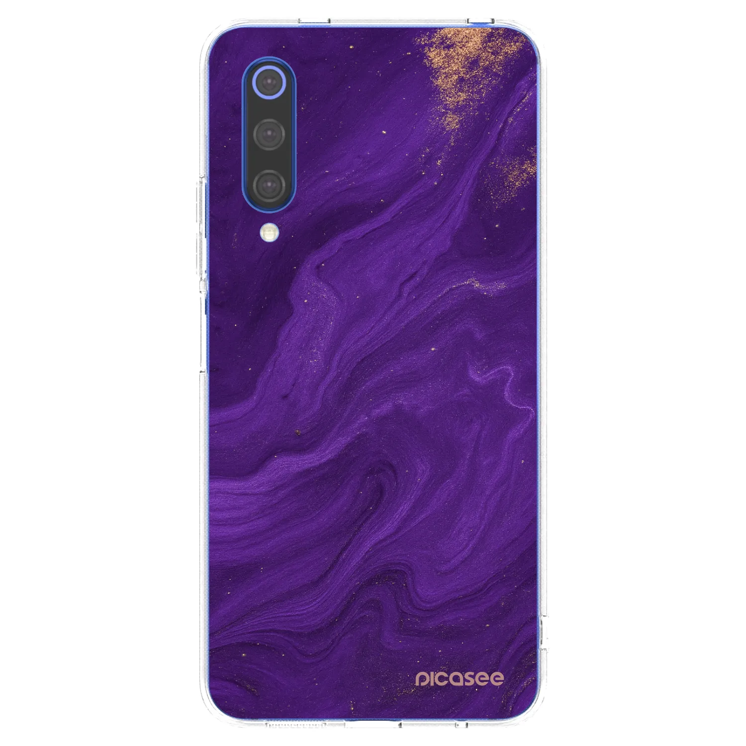 Picasee silikonový průhledný obal pro Xiaomi Mi 9 SE - Fialová