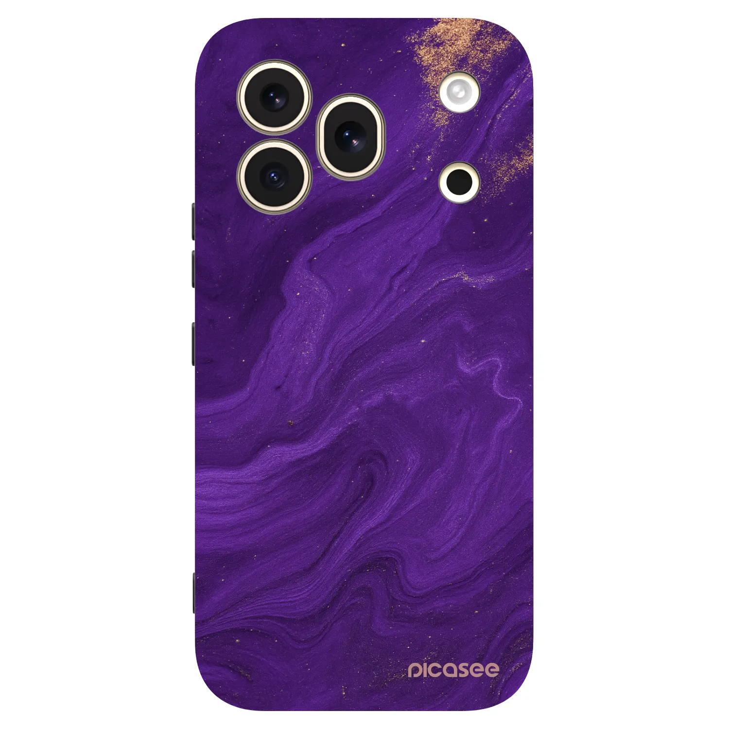 Picasee silikonový černý obal pro Honor 600 Pro - Fialová