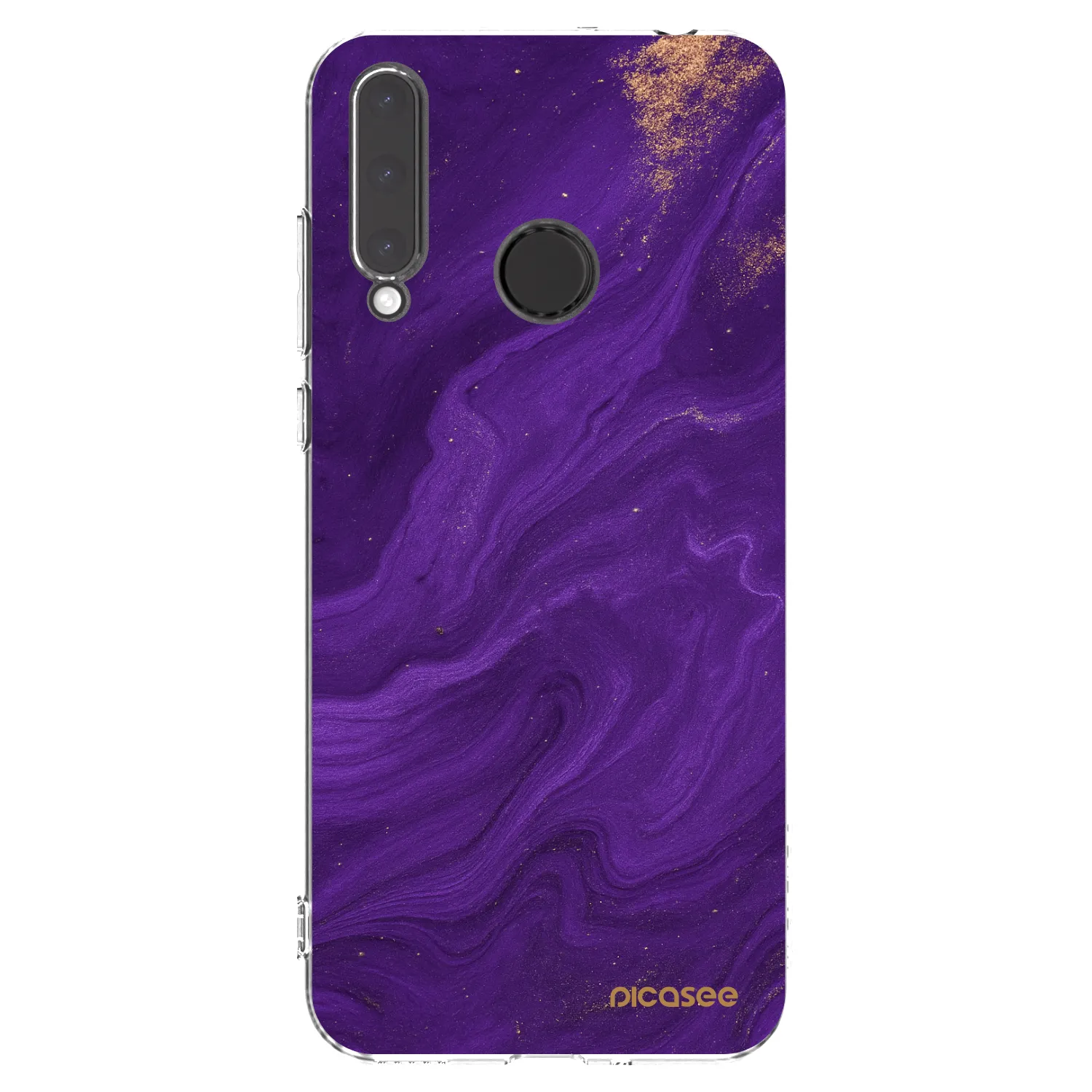 Picasee silikonový průhledný obal pro Honor 20 Lite - Fialová