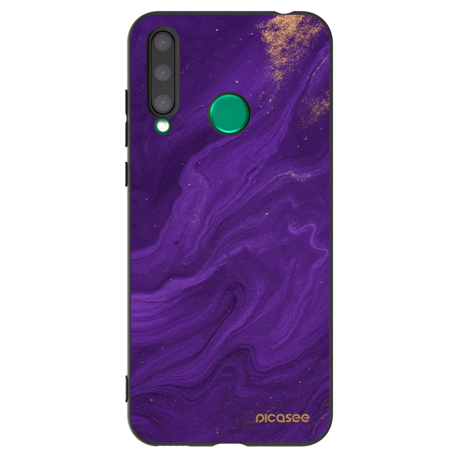 Picasee silikonový černý obal pro Honor 20 Lite - Fialová