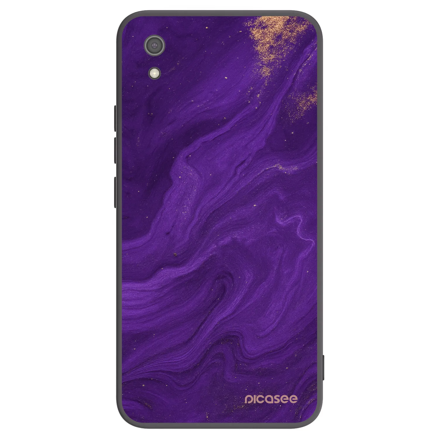 Picasee silikonový černý obal pro Xiaomi Redmi 7A - Fialová