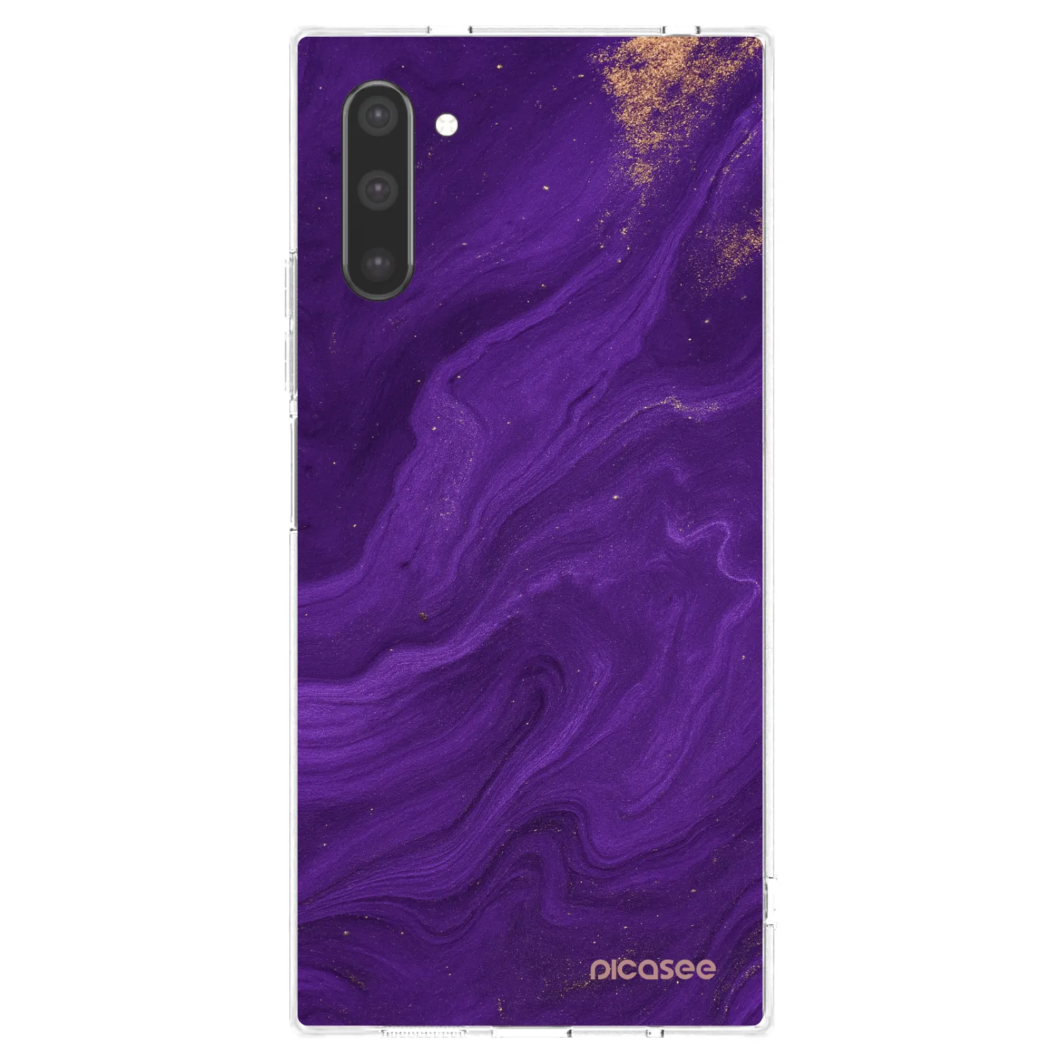 Picasee silikonový průhledný obal pro Samsung Galaxy Note 10 N970F - Fialová