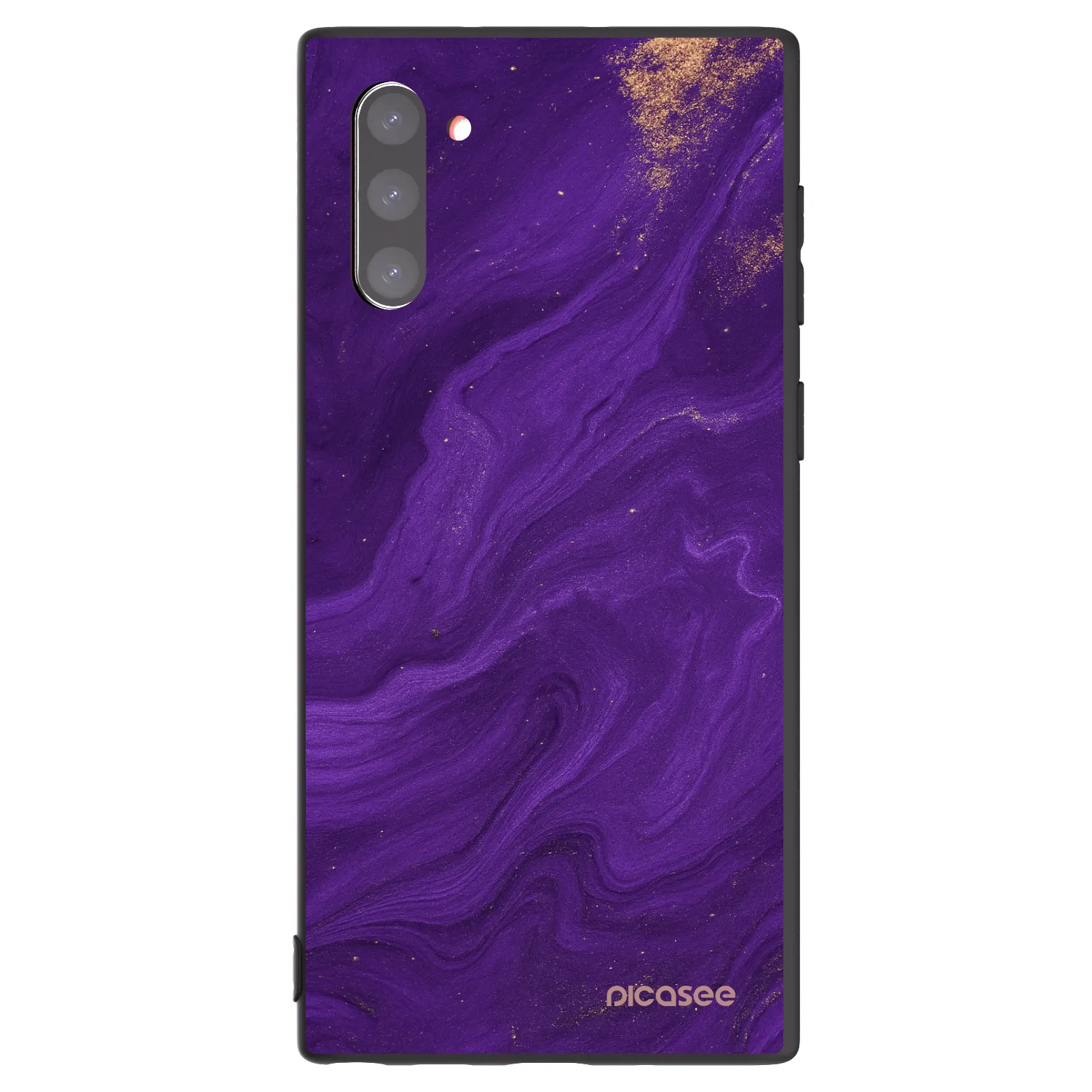 Picasee silikonový černý obal pro Samsung Galaxy Note 10 N970F - Fialová