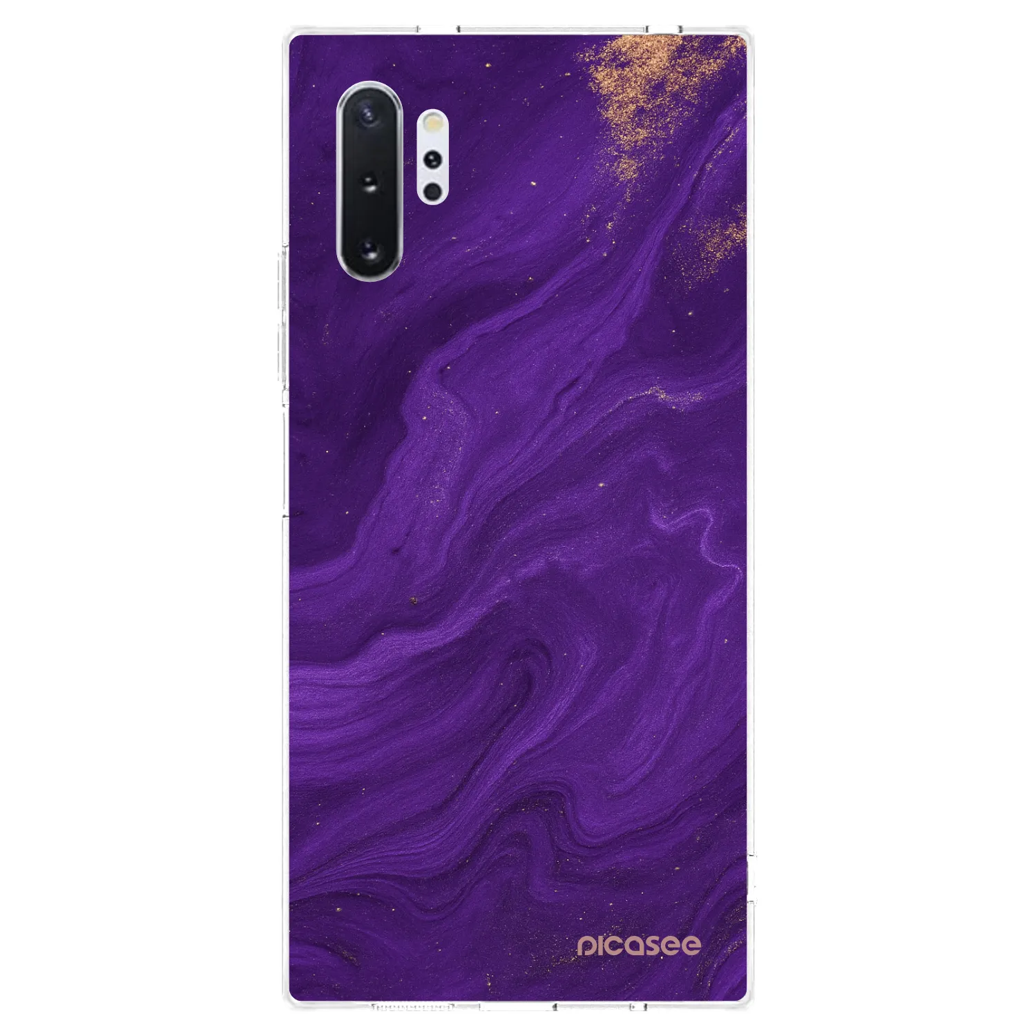 Picasee silikonový průhledný obal pro Samsung Galaxy Note 10+ N975F - Fialová