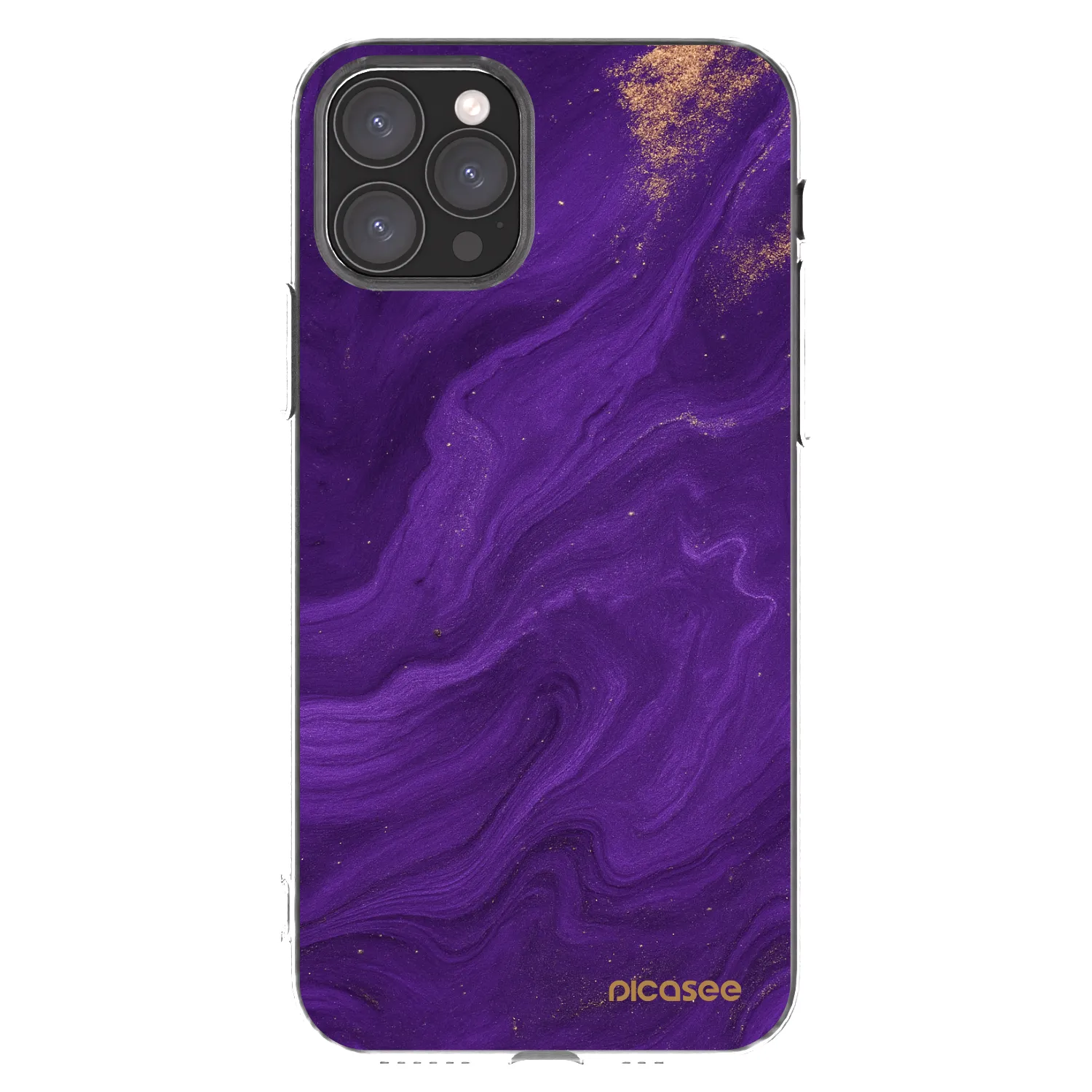 Picasee silikonový průhledný obal pro Apple iPhone 11 Pro - Fialová