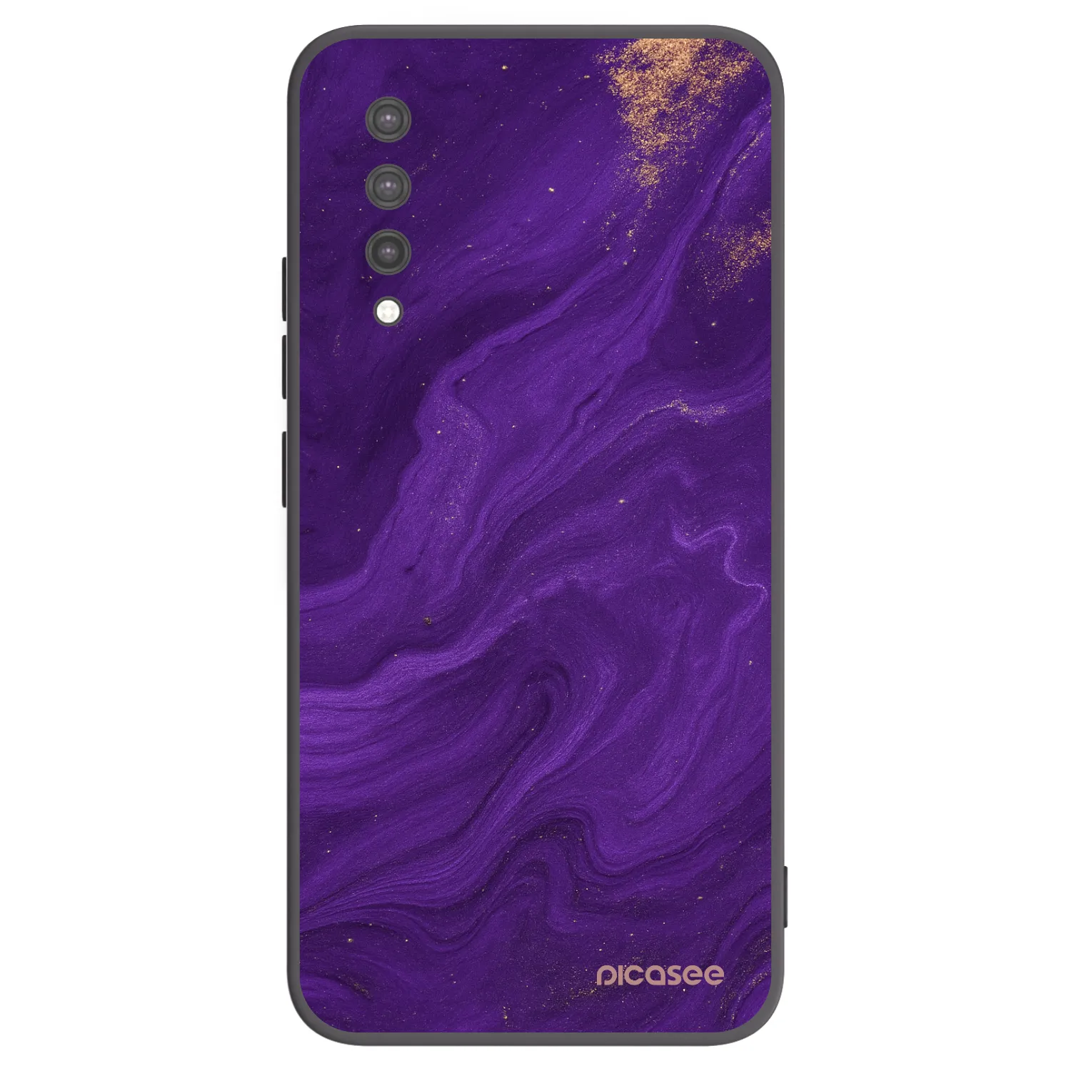 Picasee silikonový černý obal pro Xiaomi Mi 9 Lite - Fialová