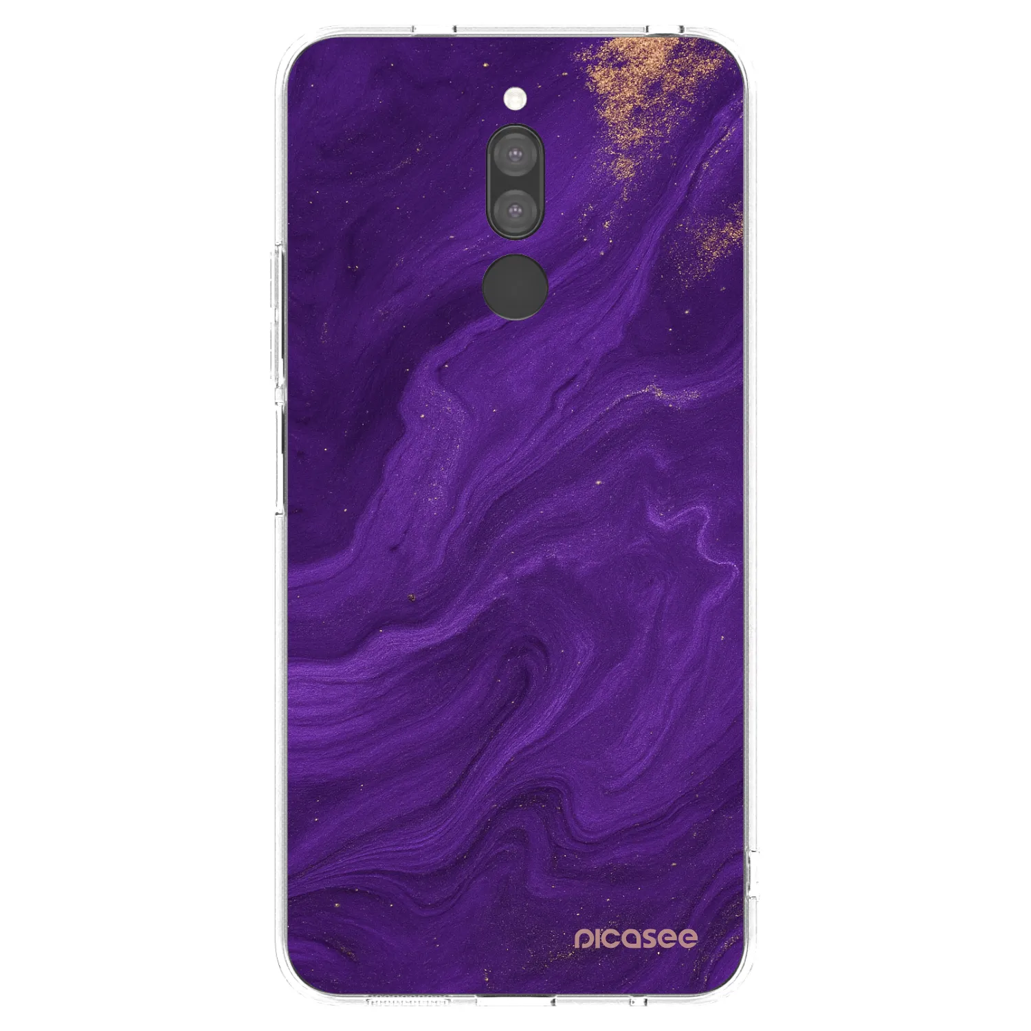 Picasee silikonový průhledný obal pro Xiaomi Redmi 8 - Fialová
