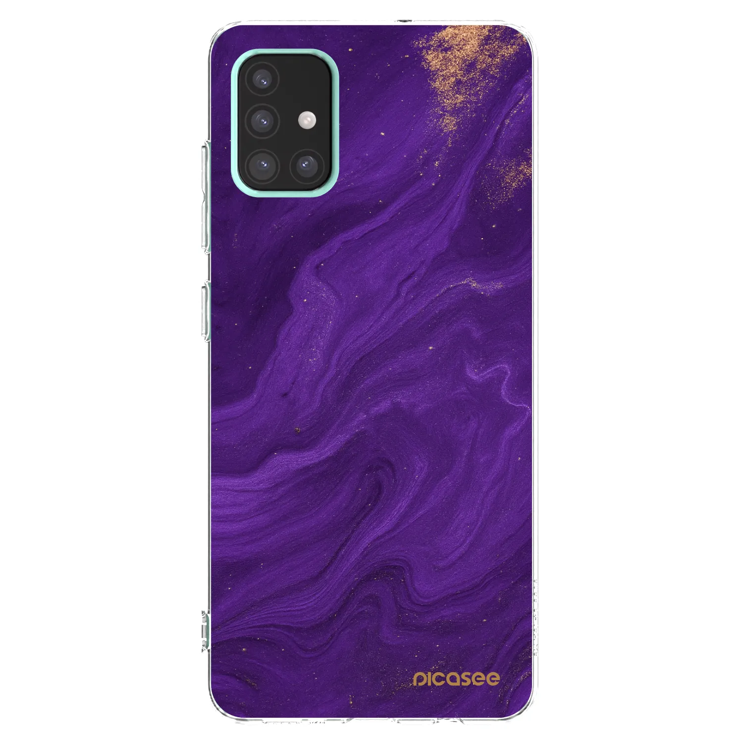 Picasee silikonový průhledný obal pro Samsung Galaxy A51 A515F - Fialová