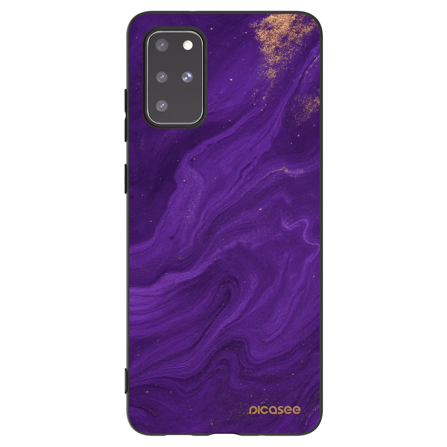 Picasee silikonový černý obal pro Samsung Galaxy S20+ G985F - Fialová