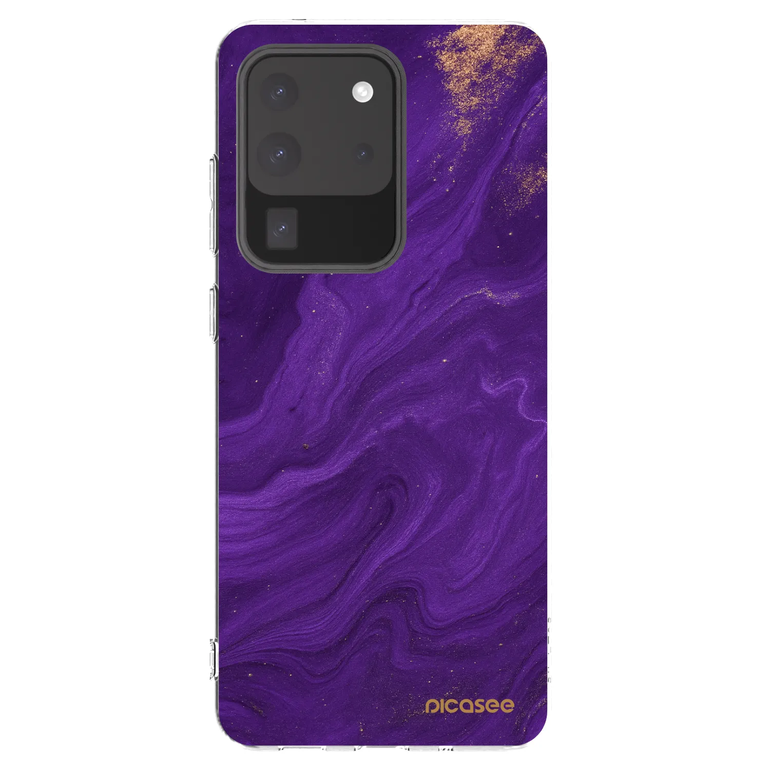 Picasee silikonový průhledný obal pro Samsung Galaxy S20 Ultra 5G G988F - Fialová