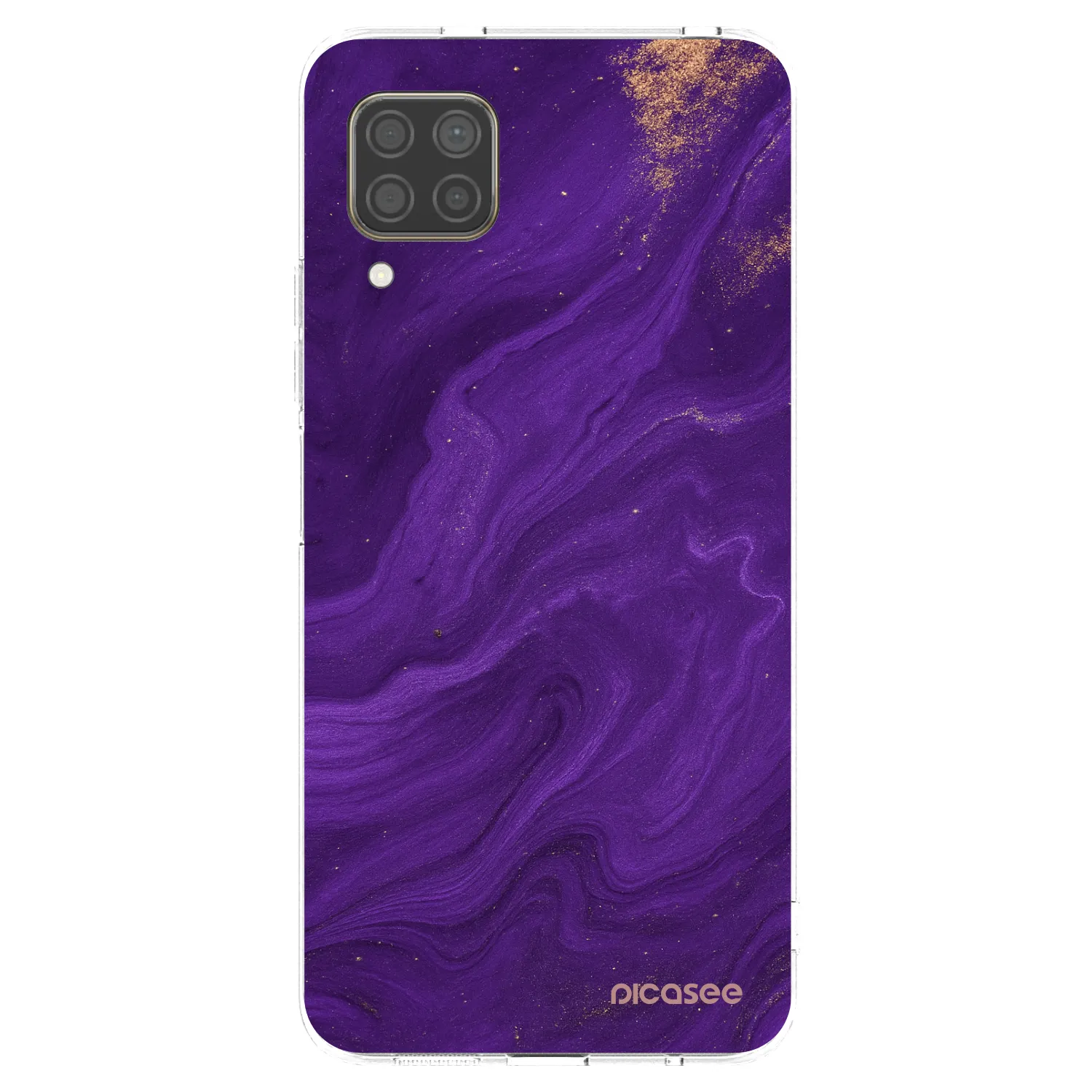 Picasee silikonový průhledný obal pro Huawei P40 Lite - Fialová