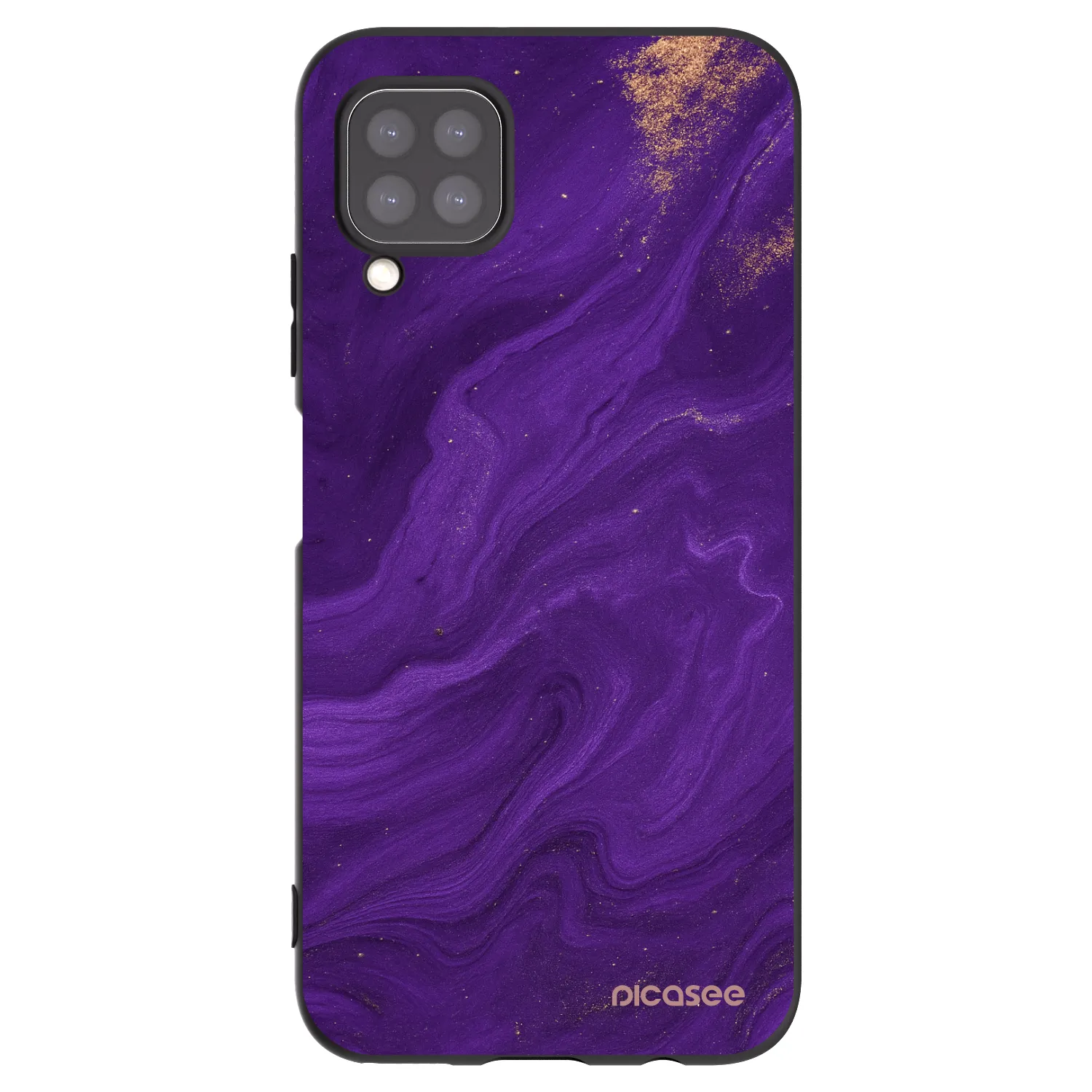 Picasee silikonový černý obal pro Huawei P40 Lite - Fialová