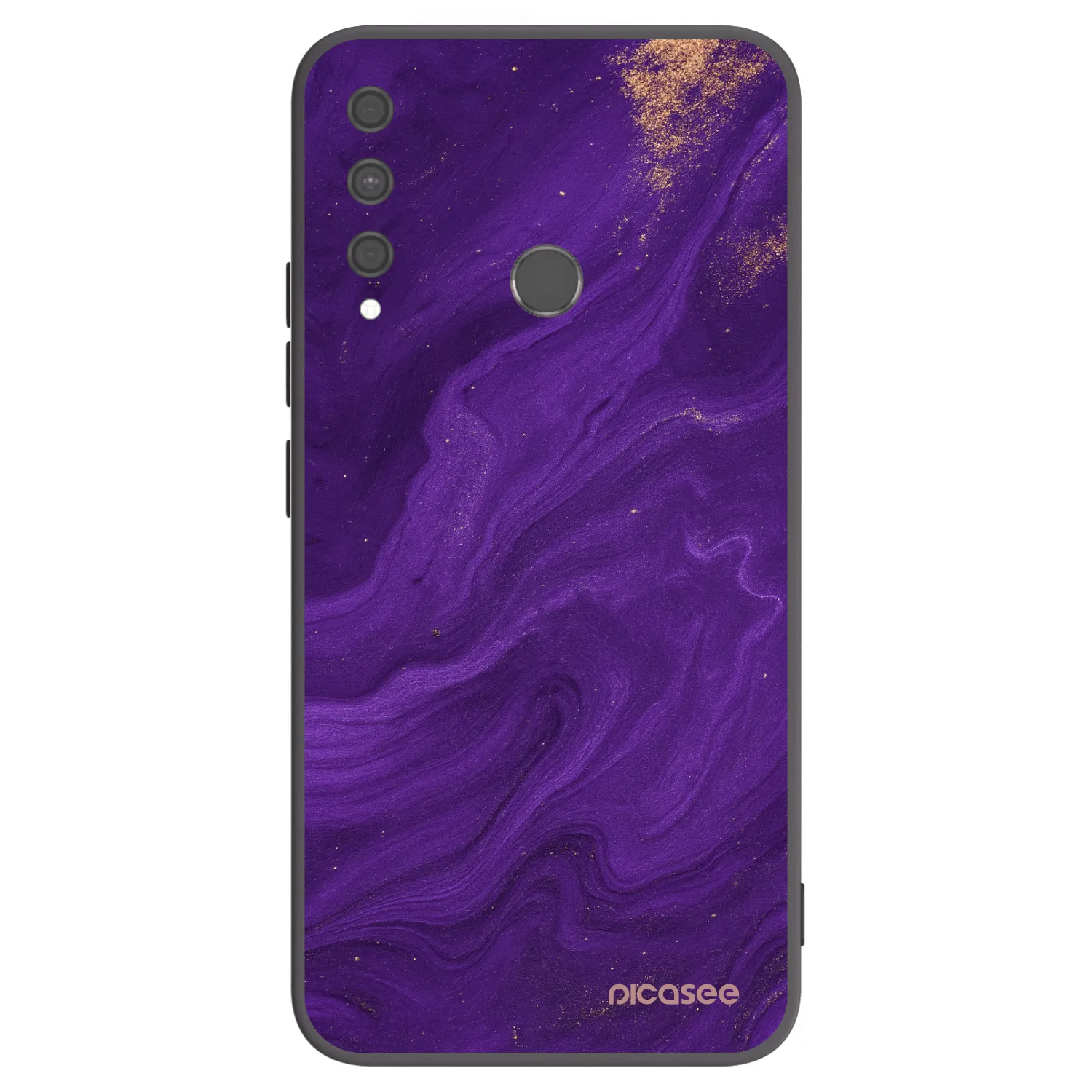 Picasee silikonový černý obal pro Huawei P40 Lite E - Fialová