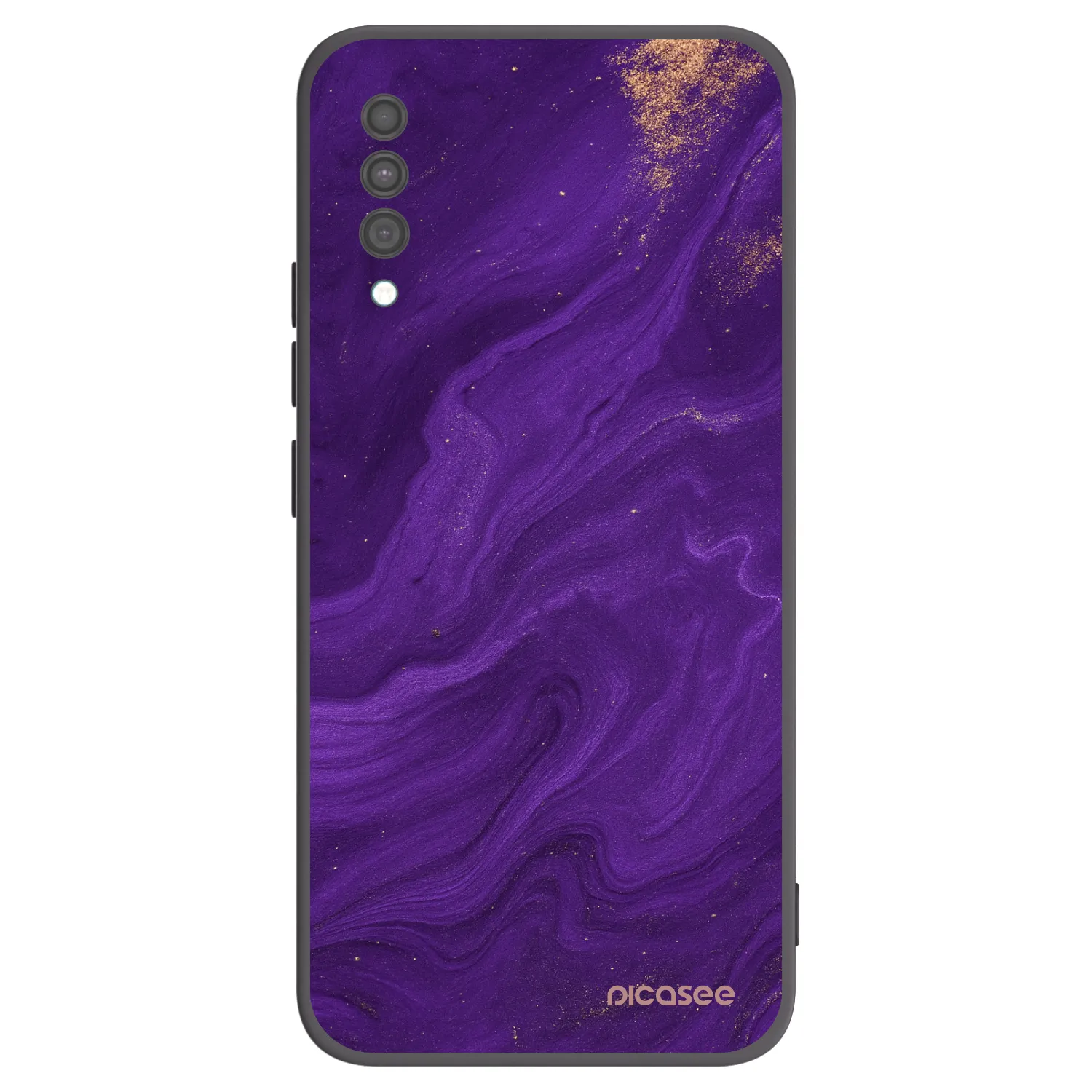 Picasee silikonový černý obal pro Samsung Galaxy A30s A307F - Fialová