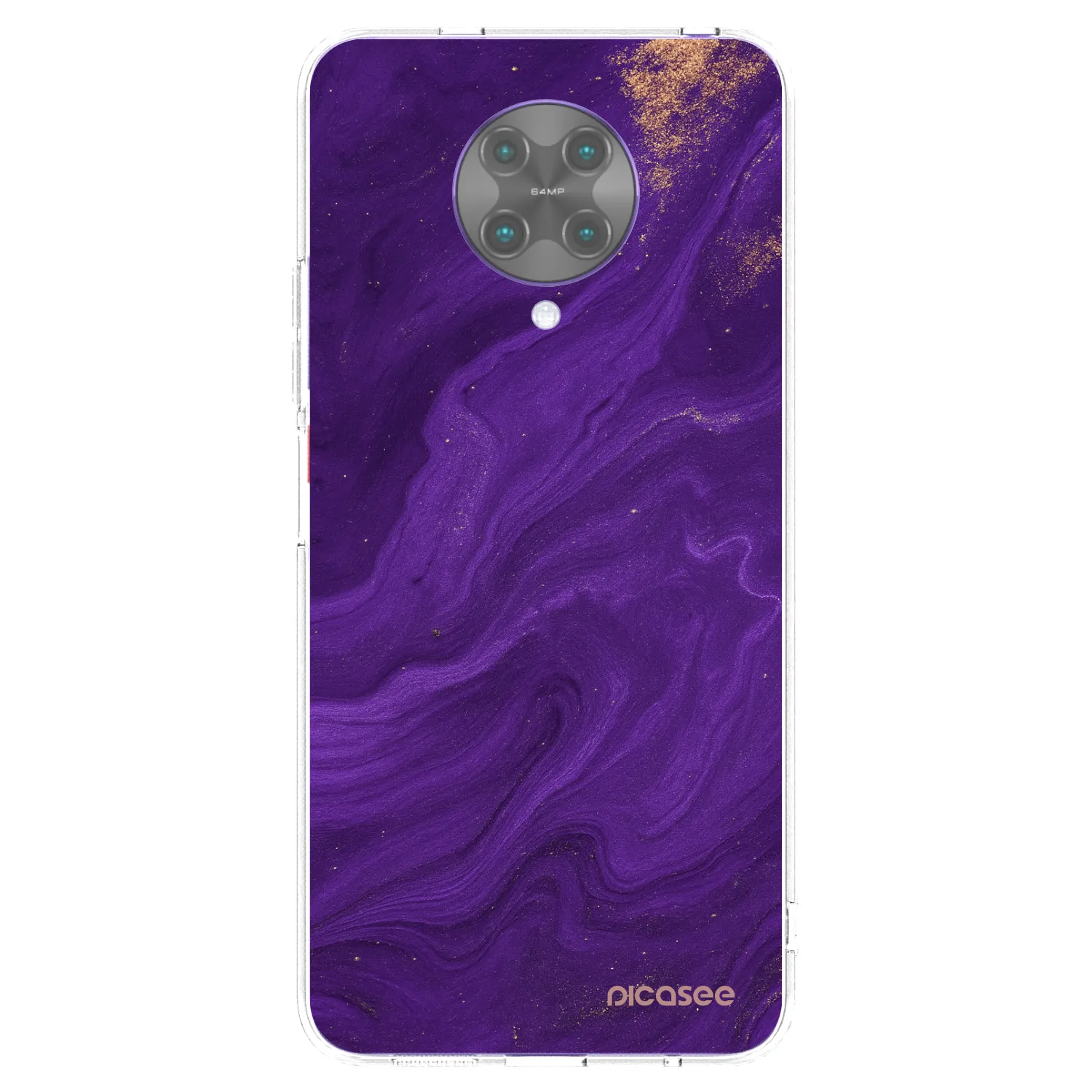 Picasee silikonový průhledný obal pro Xiaomi Poco F2 Pro - Fialová